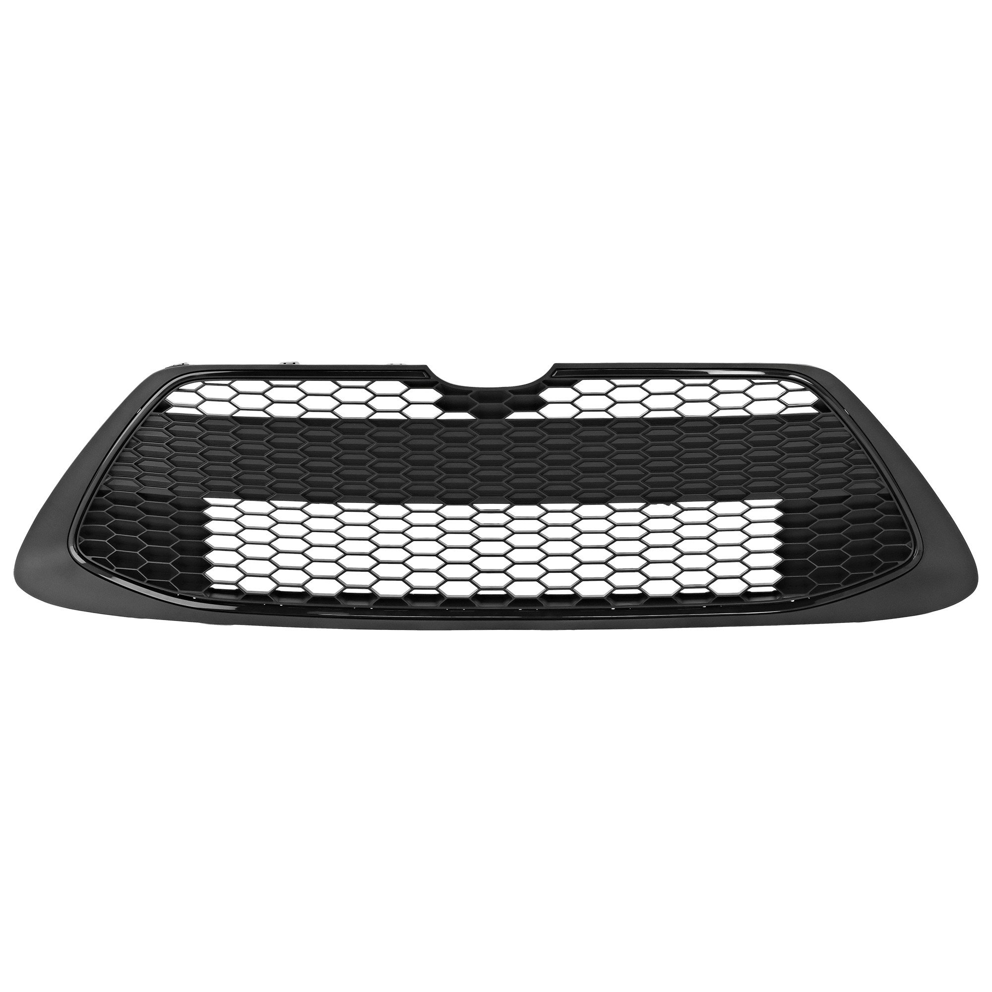 Front Bumper Grille for Toyota Corolla 2020-2022 L/LE Models Sedan, Textured Black with Black Molding, Without Tow Hook Hole, Replacement