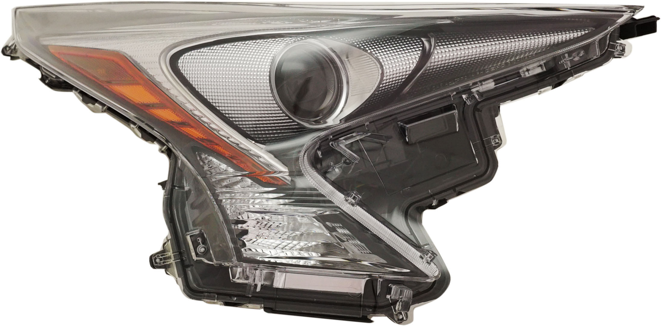Headlight for Toyota Prius 2016-2018 Right (Passenger), Lens and Housing, LED, Touring Models, Replacement (CAPA Certified)
