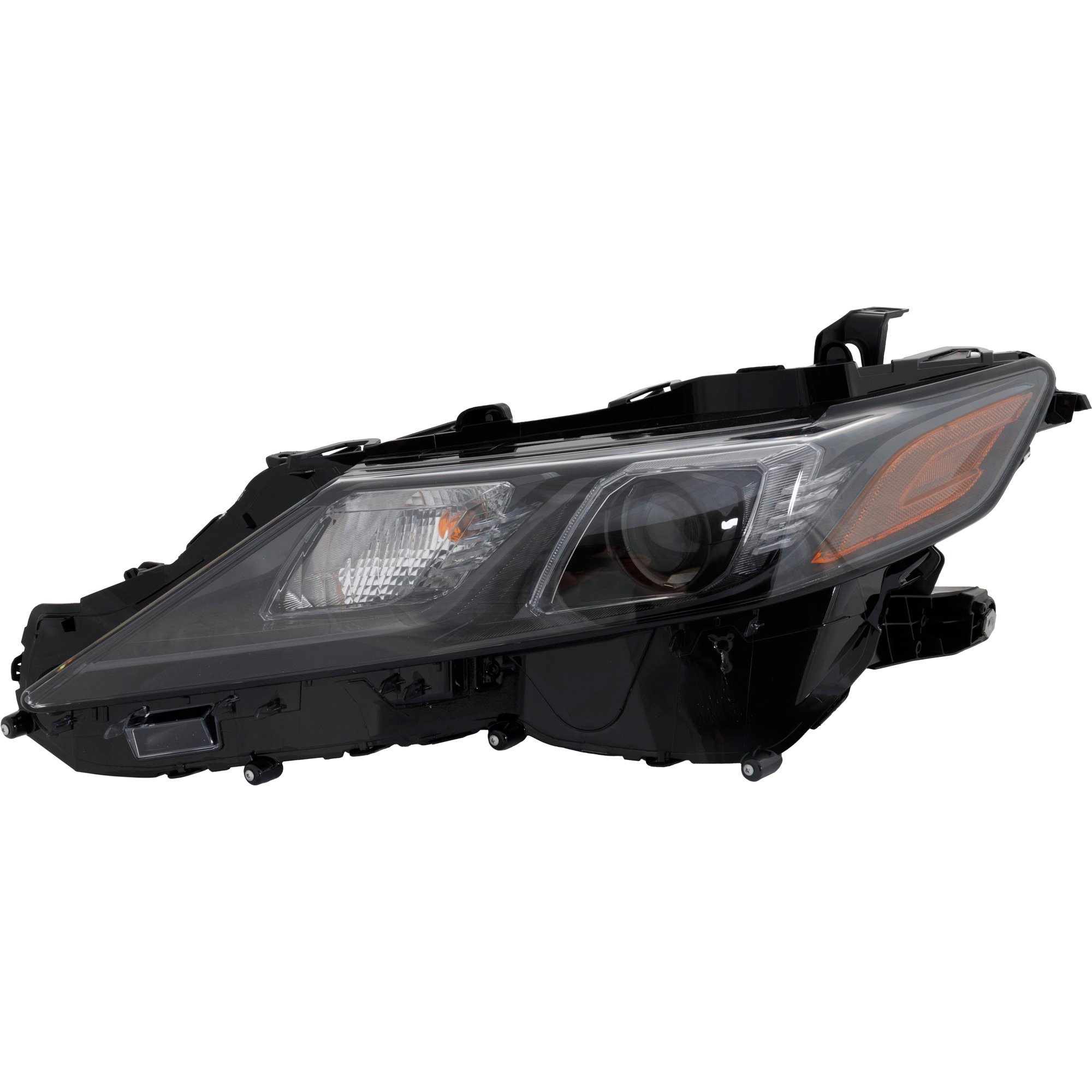 Replacement Headlight Assembly for Toyota Camry 2018-2022, Left (Driver), Halogen, XSE, with TRD Package/SE/TRD, without LED Signal Light, North America Built Vehicle, for Hybrid SE 2021 Models