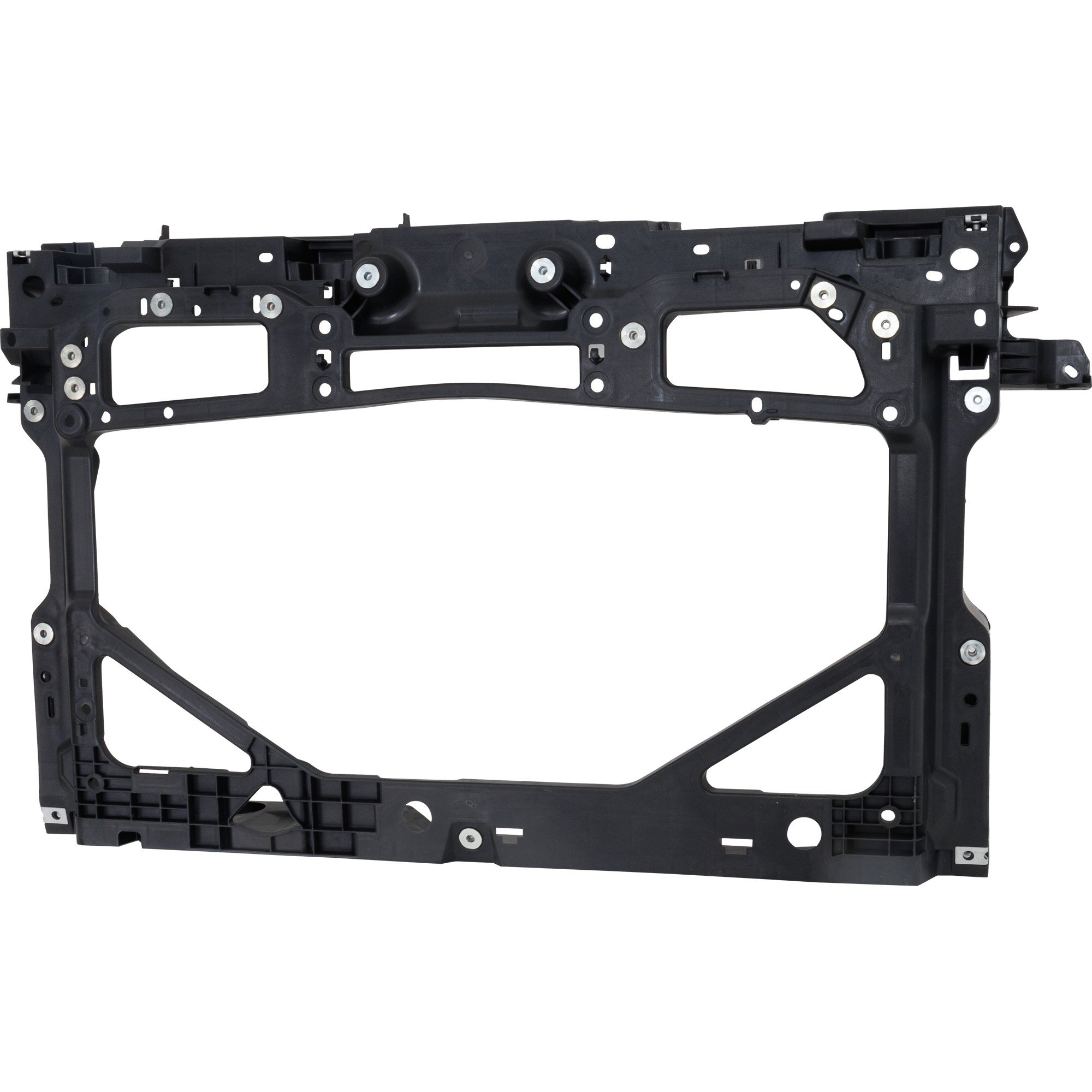 Radiator Support Assembly for Toyota Yaris 2020, Yaris iA 2016-2020, iA 2016, Textured Black, Plastic and Fiberglass, Suitable for Hatchback 2020, Sedan 2016-2020, Replacement