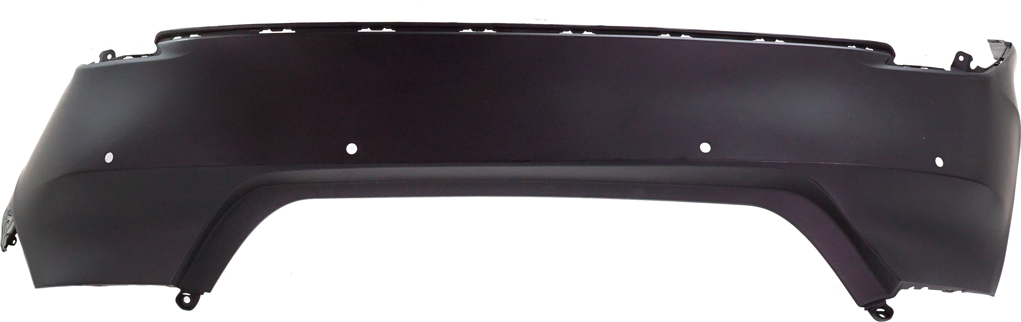 Rear Bumper Cover for Toyota Camry 2018-2020, Primed (Ready to Paint), with Parking Aid Sensor Holes, Suitable for L/LE/XLE/Hybrid LE/Hybrid XLE Models, Replacement (CAPA Certified)