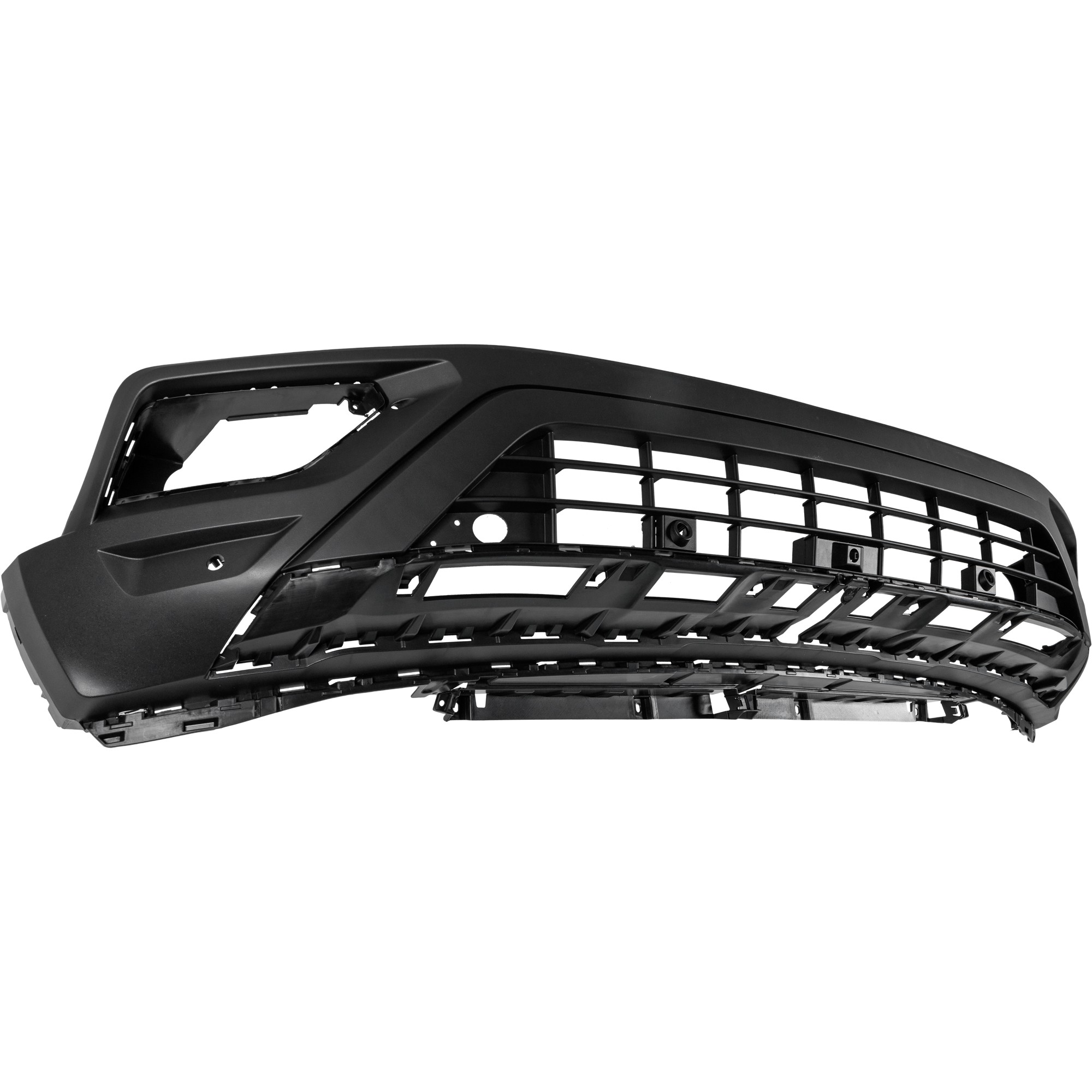 Front Bumper Cover for Volkswagen Atlas 2018-2020, Lower, Textured, Without R-Line Package, With Block Heater Holes, Parking Aid Sensor Holes, Camera Hole, Replacement