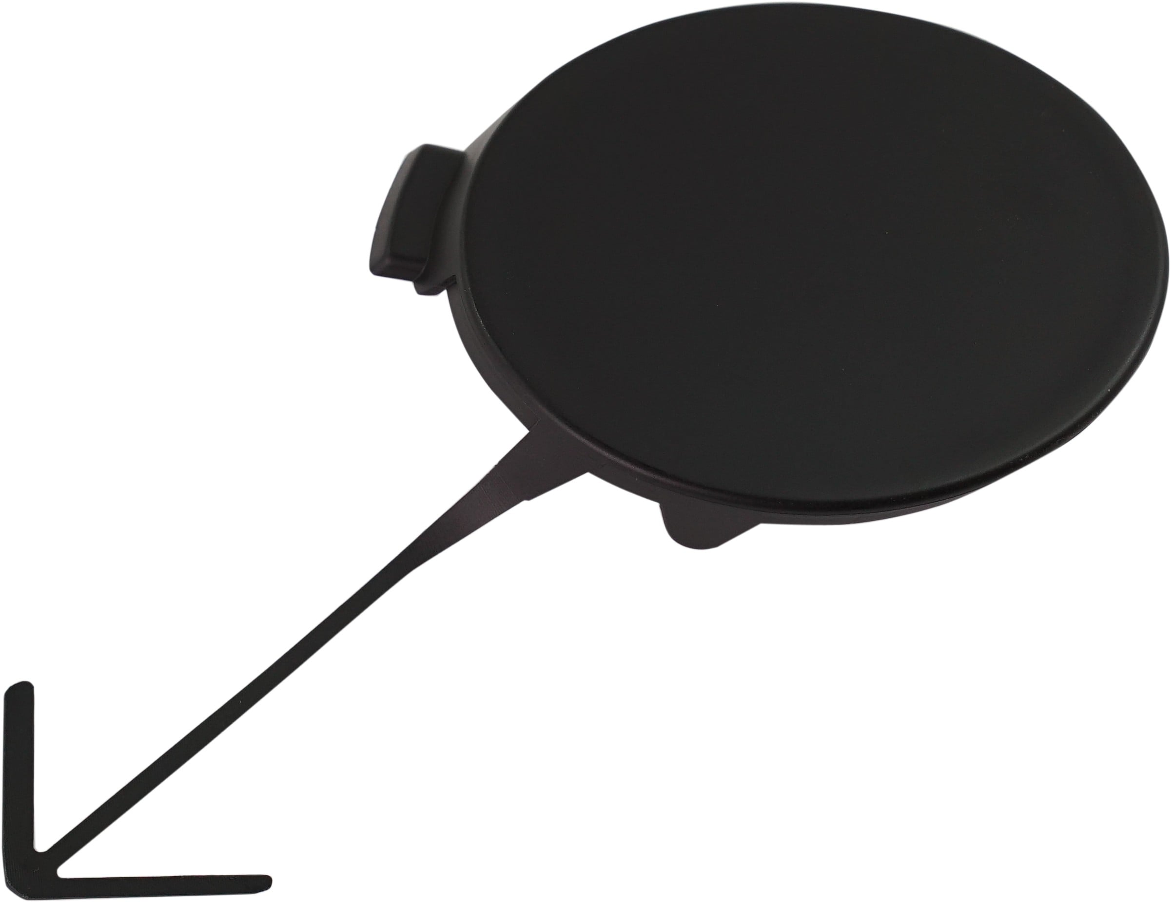 Front Bumper Tow Hook Cover for Volkswagen Tiguan 2012-2017, Tiguan Limited 2017-2018, Round, Replacement