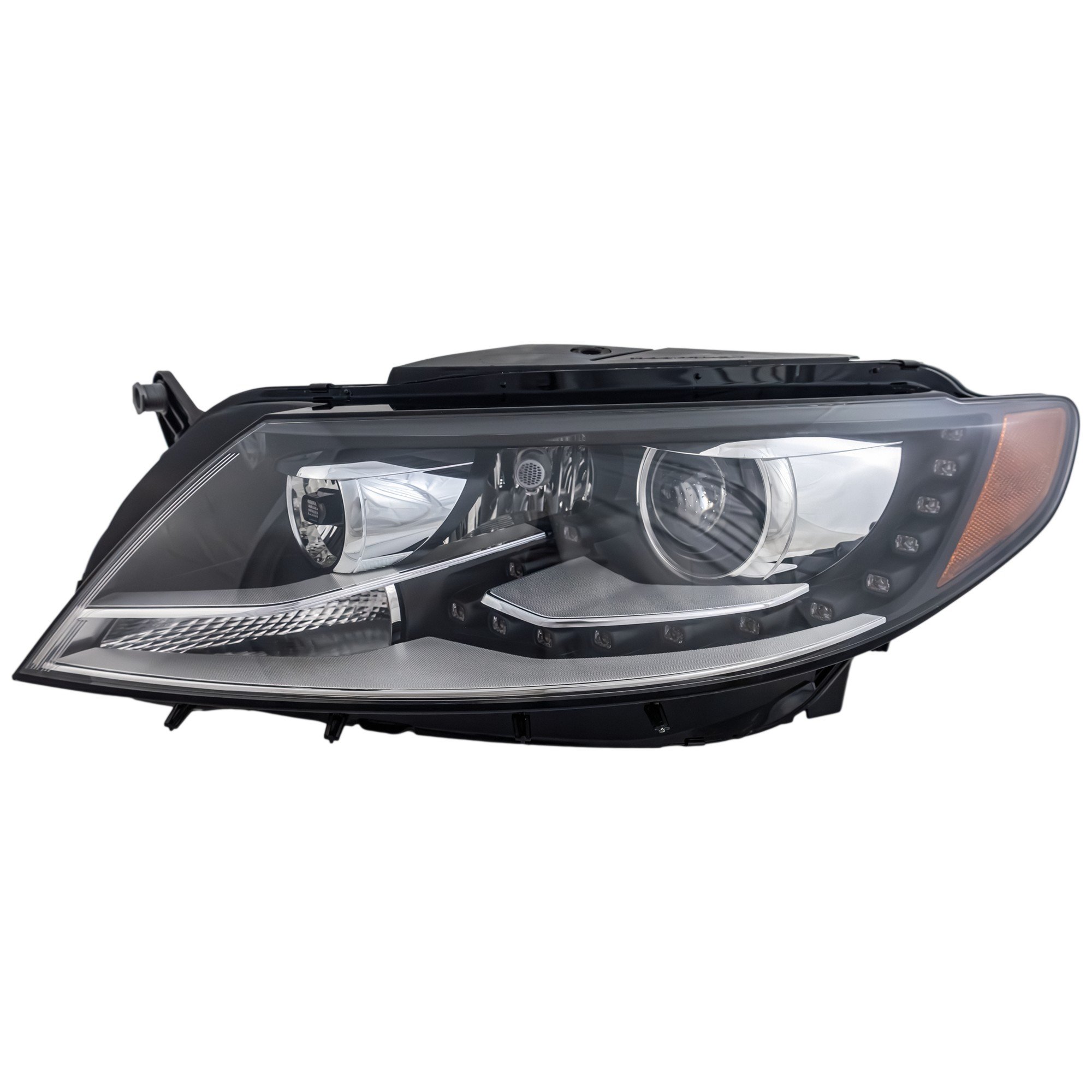 CC-13-17 Left (Driver) Headlight for Specific Vehicle, with Lens and Housing, Xenon Lighting, without HID Kit, with LED Daytime Running Light, Replacement