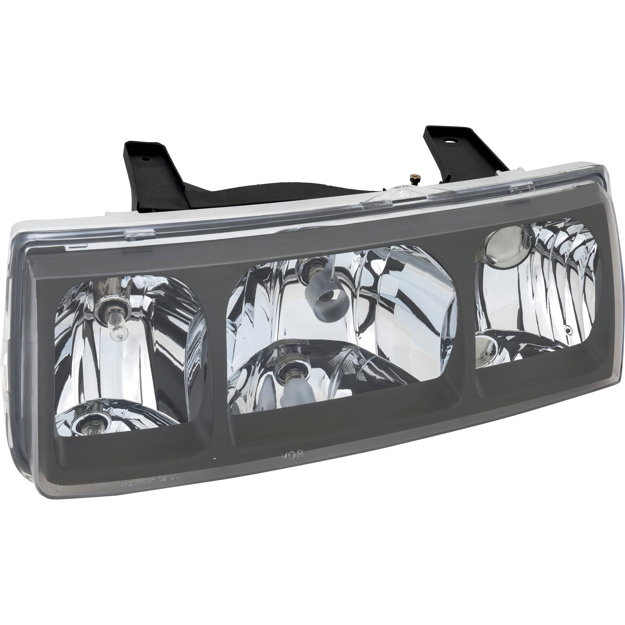 Headlight Assembly for Saturn VUE 2002-2004, Left (Driver), Halogen Light, Black Interior, Replacement