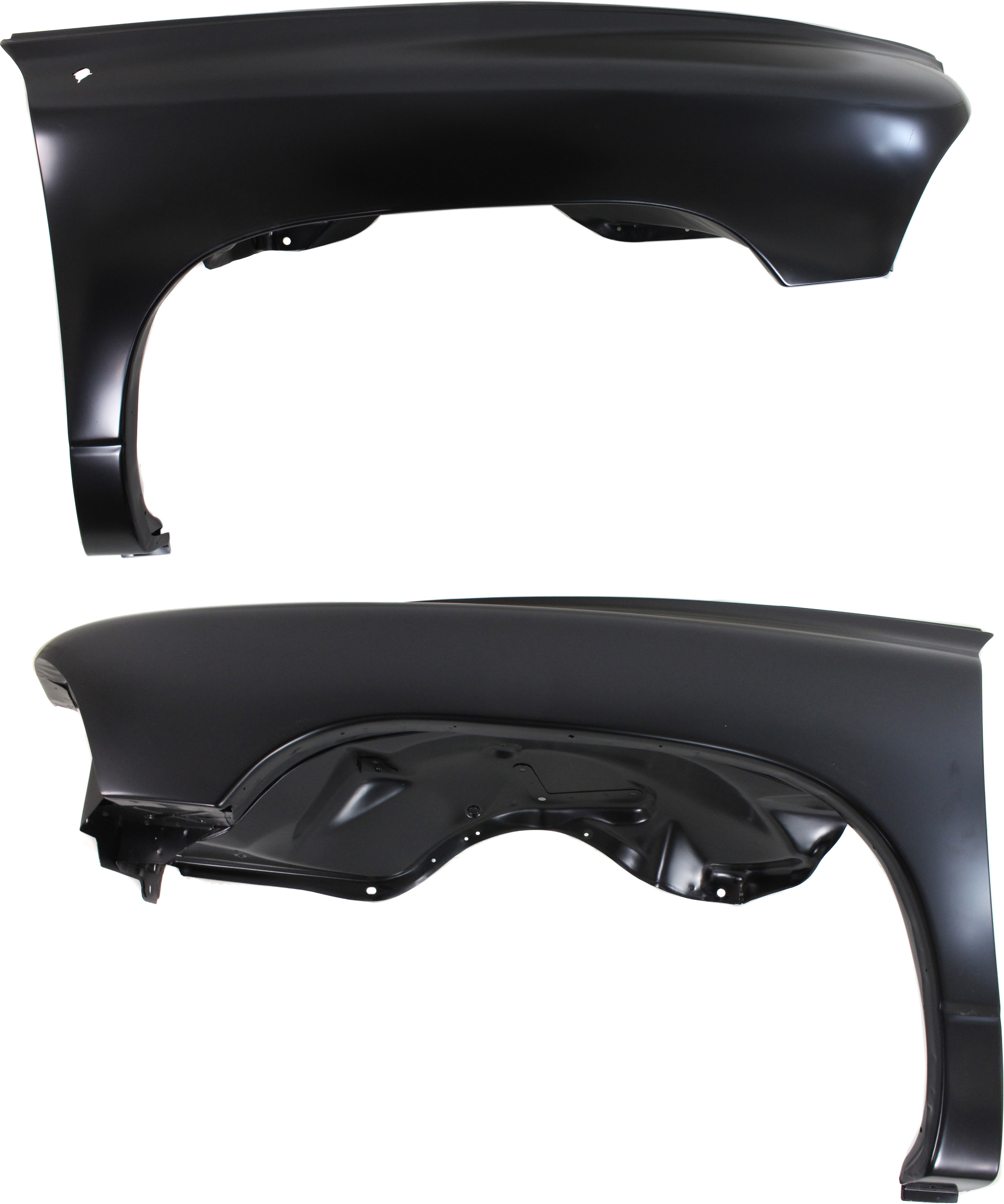 Front Fender Replacement Pair/Set for Dodge Dakota 1997-2004 and Durango 1998-2003, Right (Passenger) and Left (Driver), Without Name Plate (Emblem) Holes
