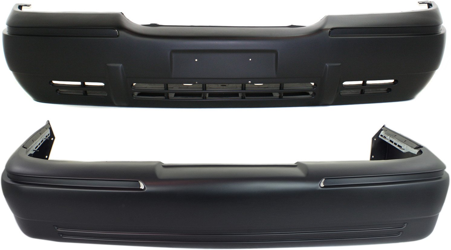 Front and Rear Bumper Cover Set for 1998-2002 Mercury Grand Marquis, Primed (Ready to Paint) Replacement