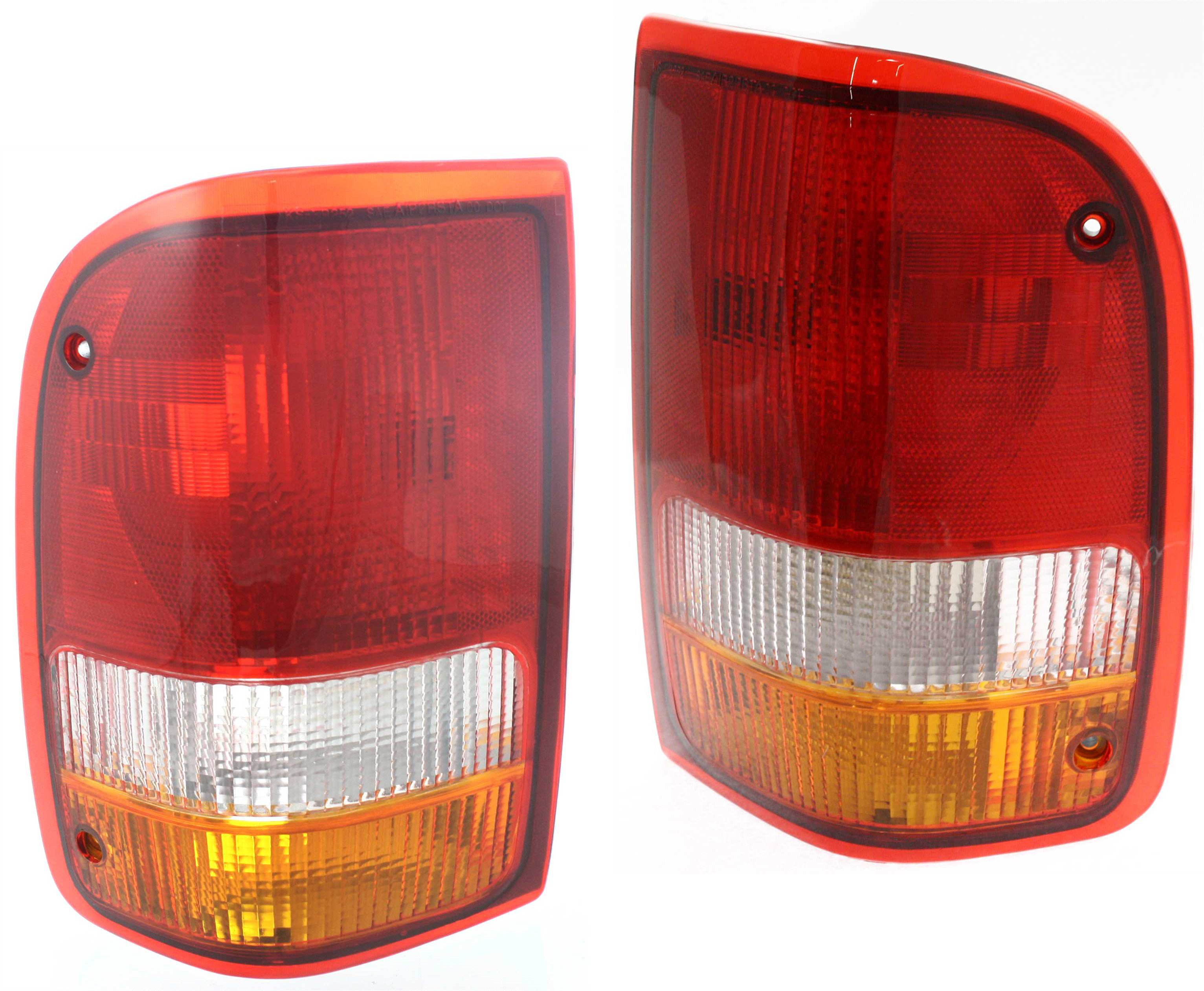 Tail Light Pair/Set for Ford Ranger 1993-1997, Right (Passenger) and Left (Driver), Lens and Housing Replacement