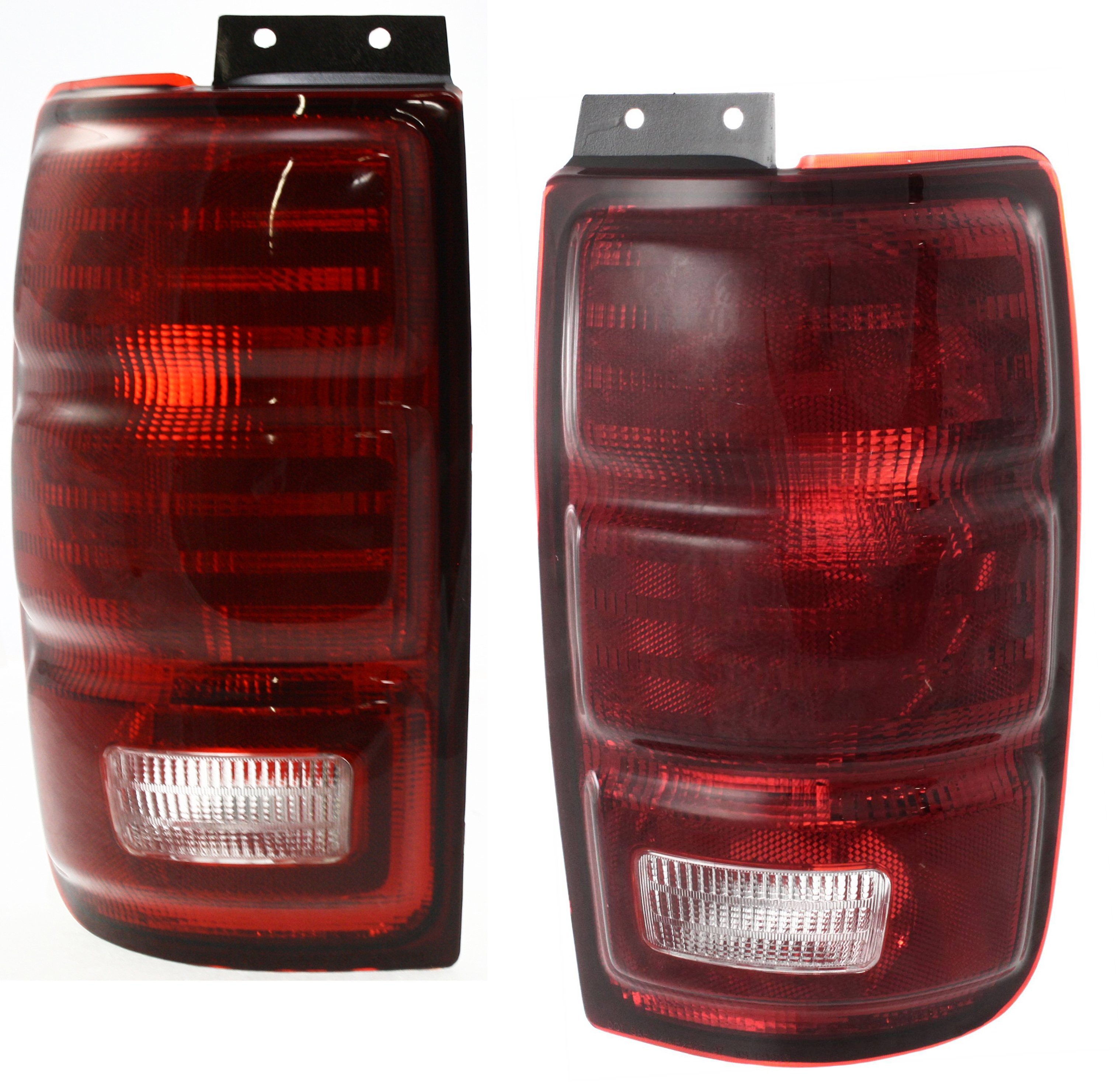 Tail Light Pair/Set for 1997-2002 Ford Expedition, Right (Passenger) and Left (Driver) Side, Lens and Housing Replacement
