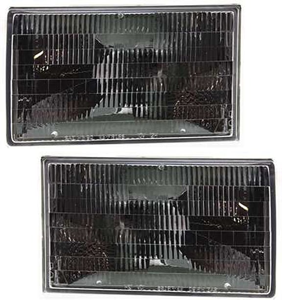 Headlight Assembly for Lincoln Town Car 1990-1994, Halogen, Right (Passenger) and Left (Driver) Pair/Set, Replacement