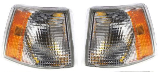 Set of 2 Lens and Housing Pair/Set for VOLVO 85 Series 1993-1997, Replacement