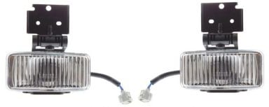 Front Fog Light Assembly Pair/Set for 1997-1998 Jeep Grand Cherokee, Includes Right (Passenger) and Left (Driver) Lights, Replacement
