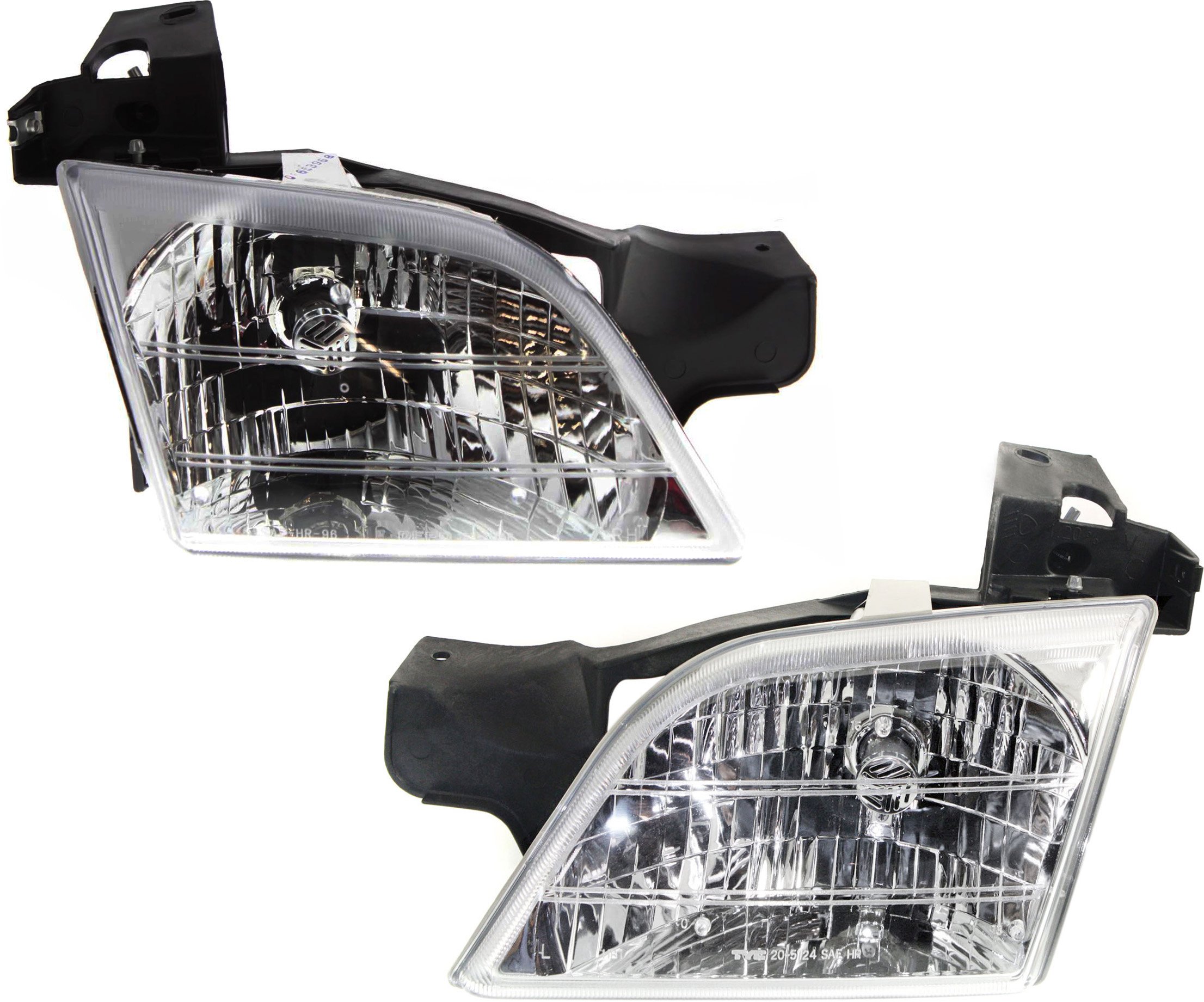 Headlight Assembly Pair/Set for Chevrolet Venture 1997-2005 Composite Halogen, Right (Passenger) and Left (Driver) Replacement
