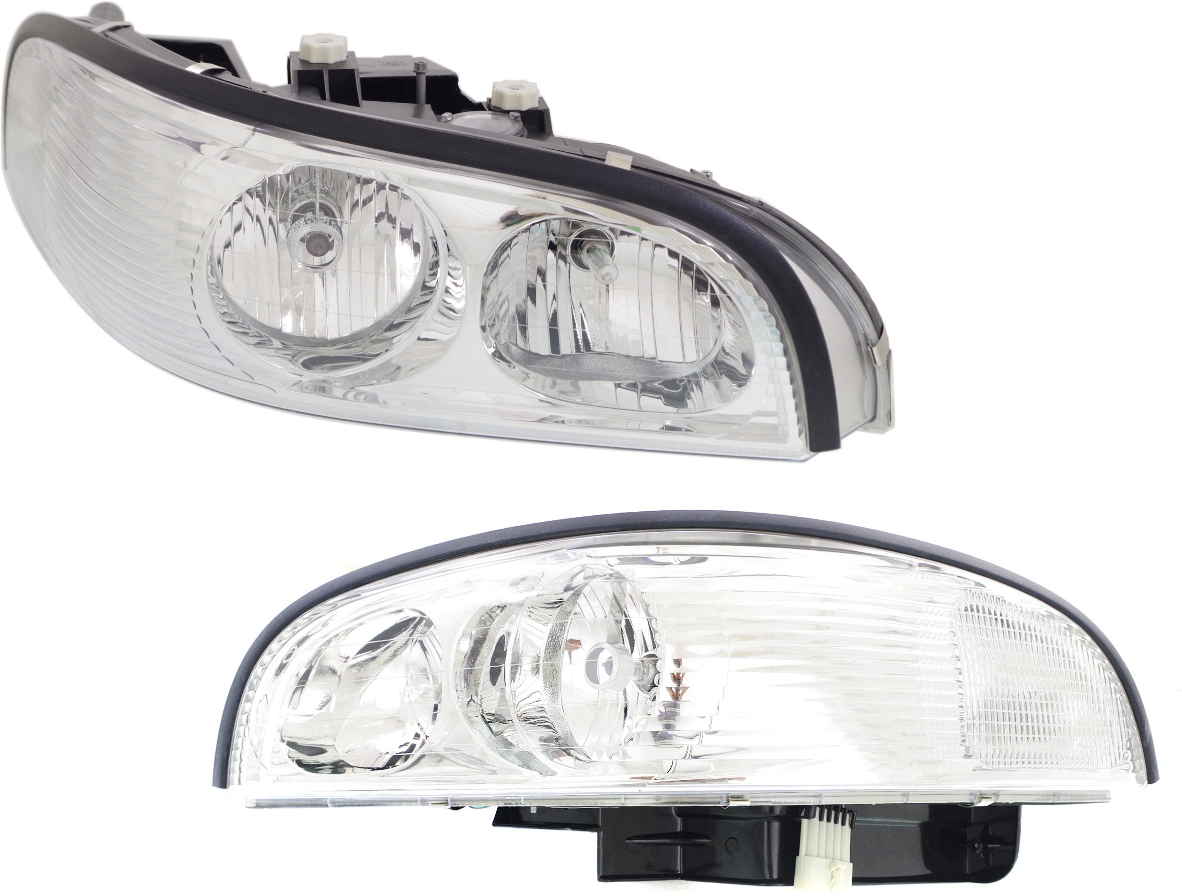 Headlight Assembly for Buick Park Avenue 1997-2005, Right (Passenger) and Left (Driver), Halogen, Replacement Pair/Set