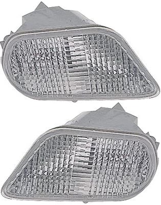 Parking Light Pair/Set for Pontiac Firebird 1998-2002, Including Right (Passenger) and Left (Driver) Lens and Housing Replacement