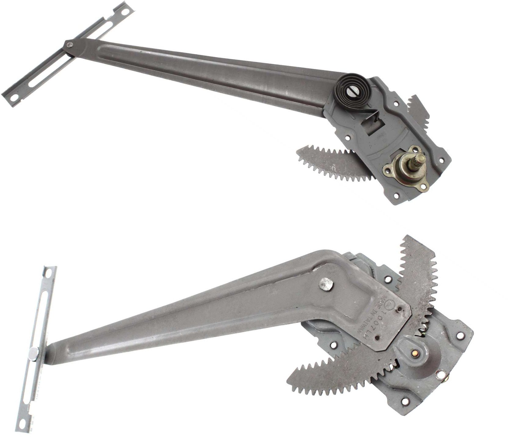 Front Window Regulator Pair/Set for Toyota Pickup 1989-1995 and Toyota 4Runner 1990-1995, Manual Crank Type, Right (Passenger) and Left (Driver) Replacement