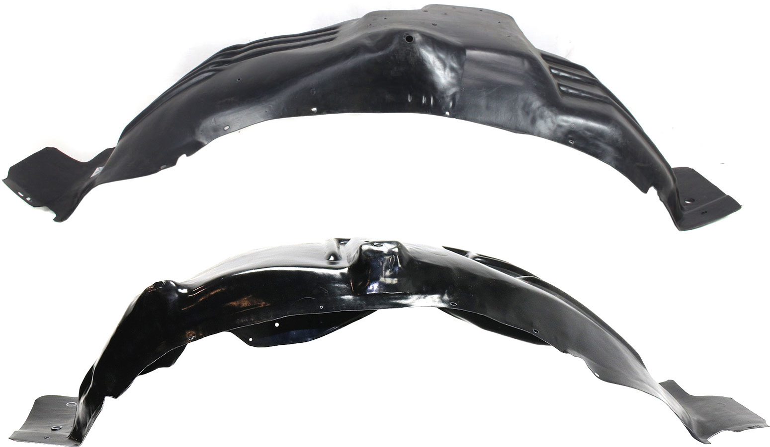 Front Fender Liner Pair/Set for Ford F-Series 1987-1997, Right (Passenger) and Left (Driver) Replacement F-Series models fitting the given year range: F-150, F-250, F-350, F-450, F-550.