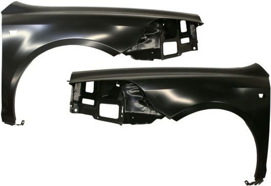Front Fender Pair/Set for Chevrolet Malibu 2008-2012, Right (Passenger) and Left (Driver), Primed (Ready to Paint), with Side Marker Light Hole Replacement