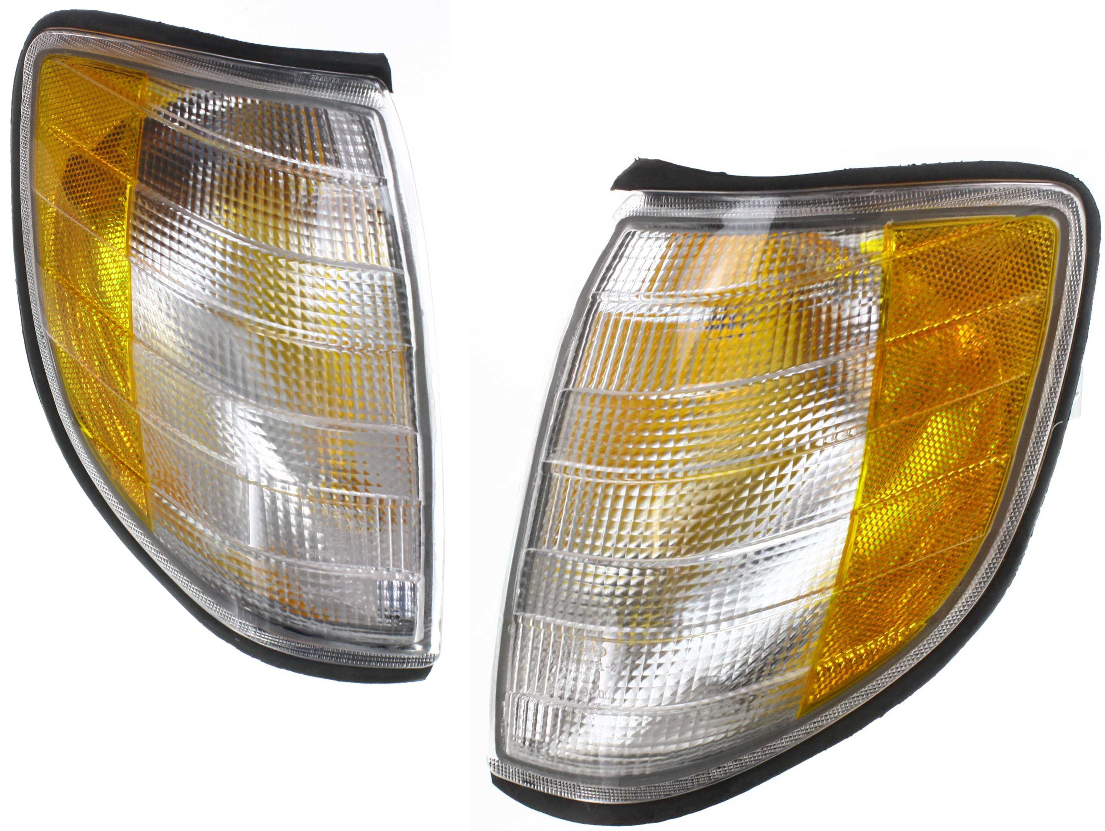 Pair/Set - Assembly for S-Class 1995-1999 Park/Signal Light, Right (Passenger) and Left (Driver) Replacement, Mercedes-Benz