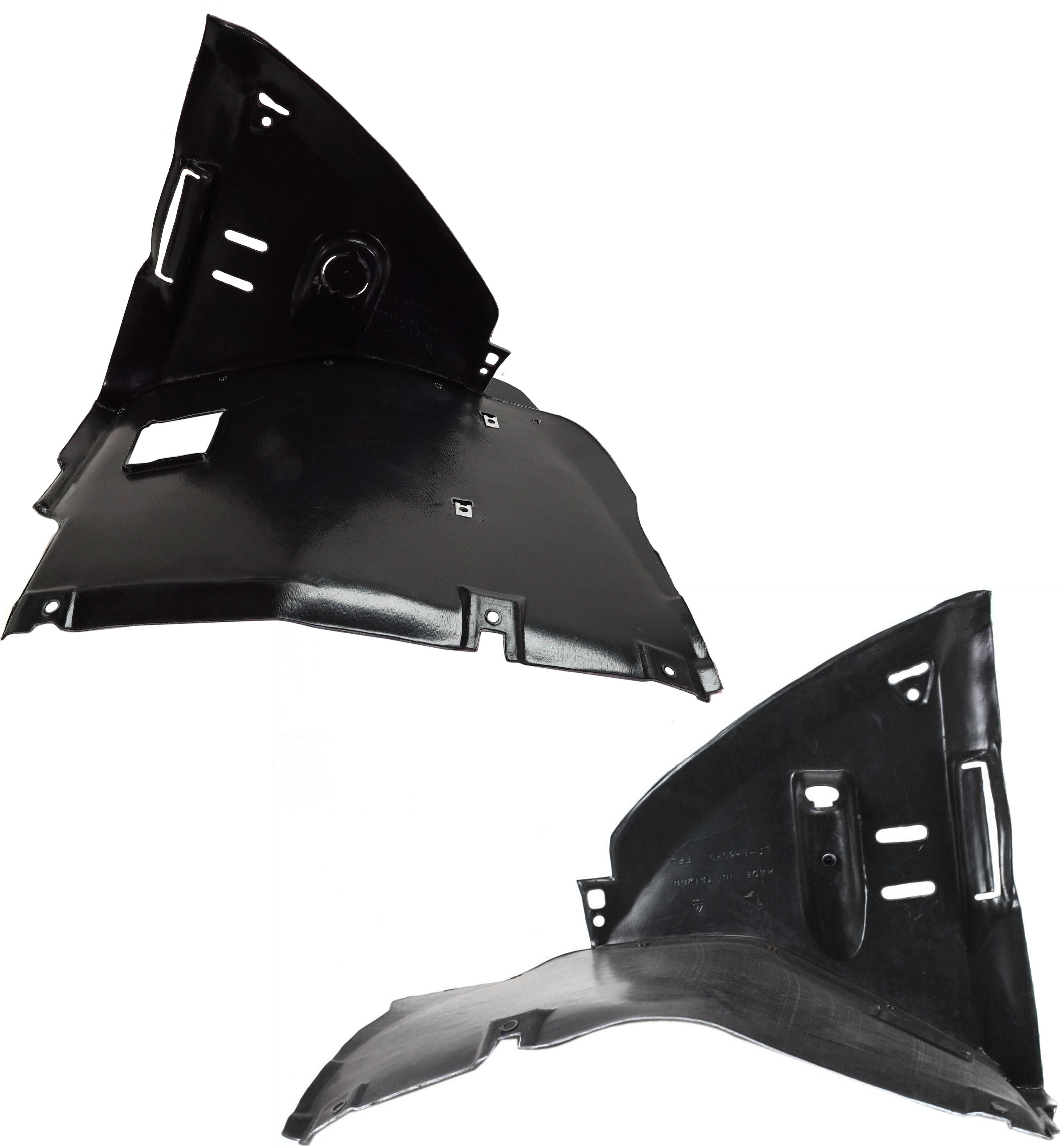 Front Fender Liner Pair/Set for BMW 323I 1999-1999, Right (Passenger) and Left (Driver), Front Section, Compatible with Convertible/Coupe Models, Replacement