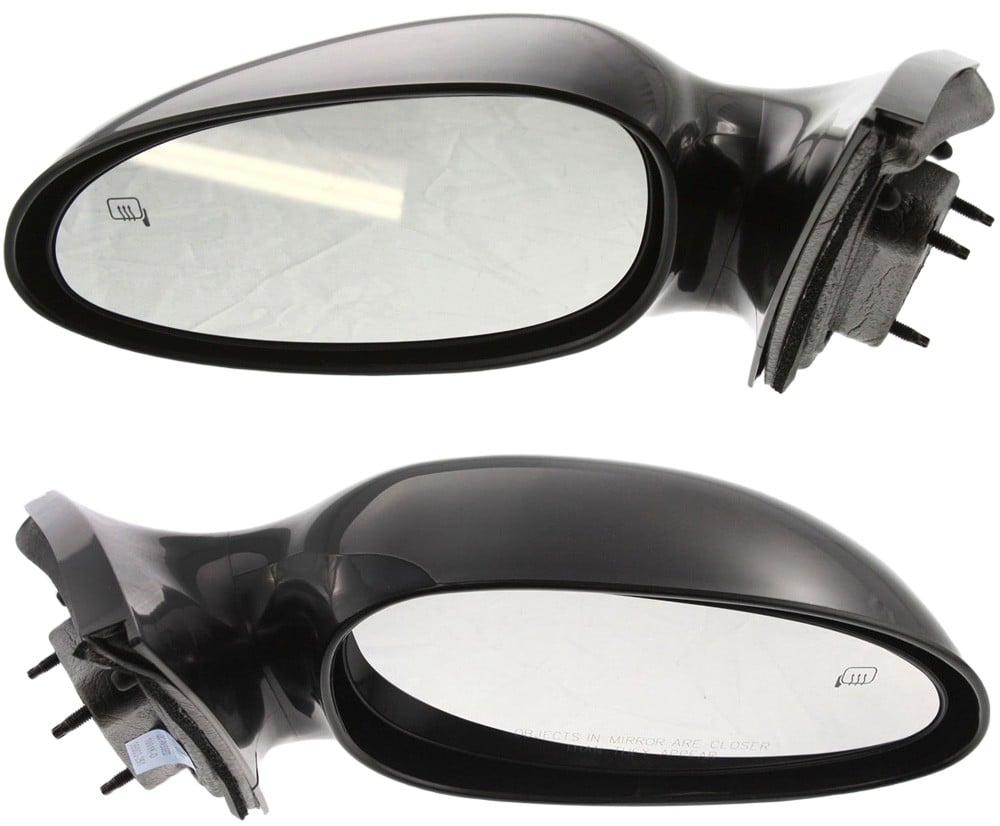 Power Mirror Pair/Set for Buick Allure/LaCrosse 2005-2009, Right (Passenger) and Left (Driver), Non-Folding, Heated, Paintable Replacement