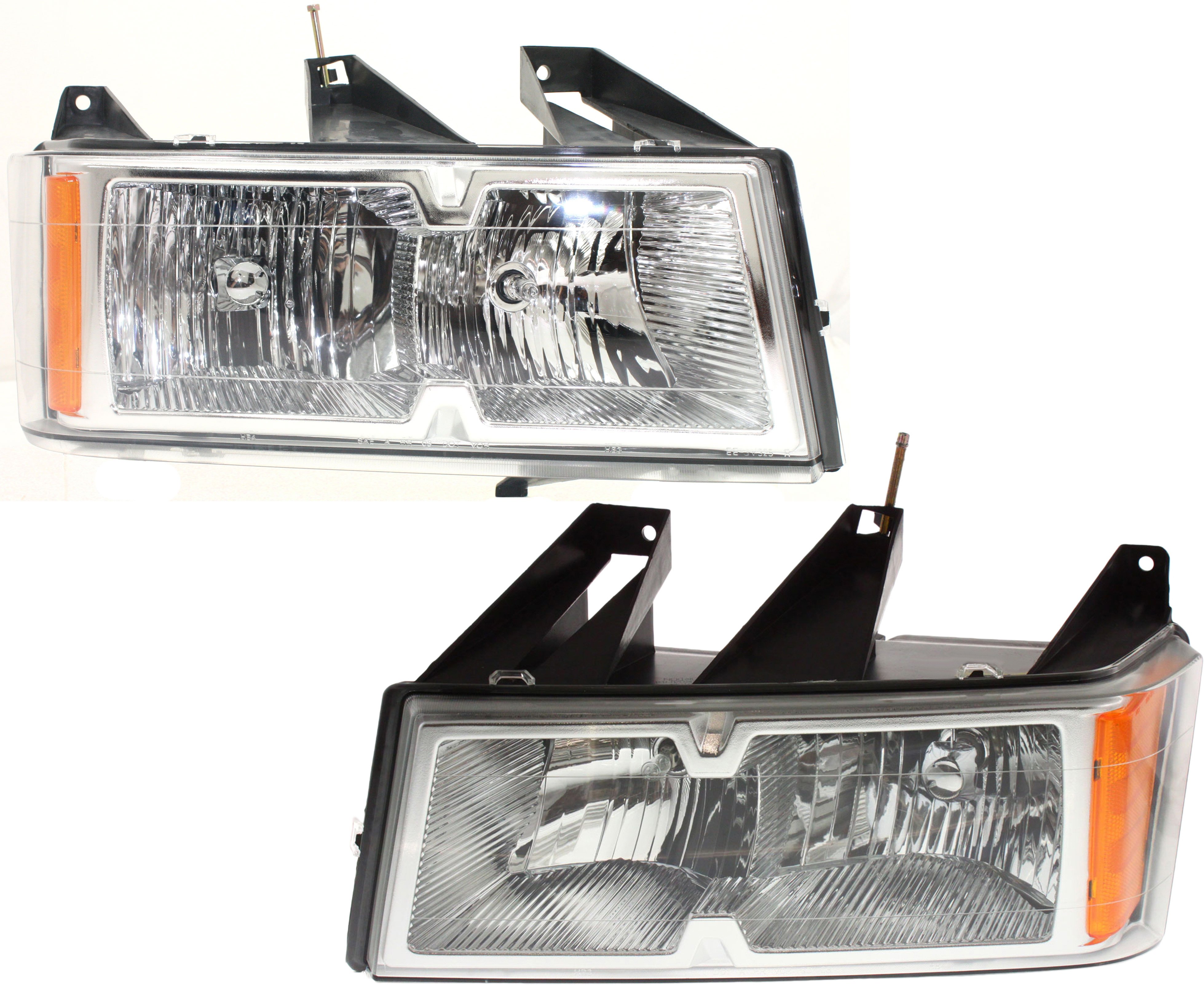 Headlight Assembly for GMC Canyon/Colorado 2005-2008, Right (Passenger) and Left (Driver), Halogen, Replacement Pair/Set