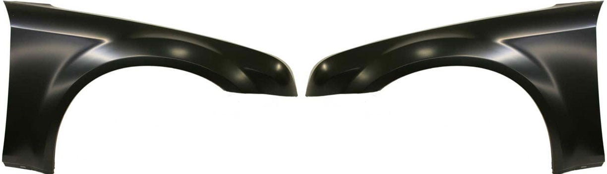 Front Fender Pair/Set for 2005-2010 Chrysler 300, Left (Driver) and Right (Passenger), Primed (Ready to Paint), Steel Replacement