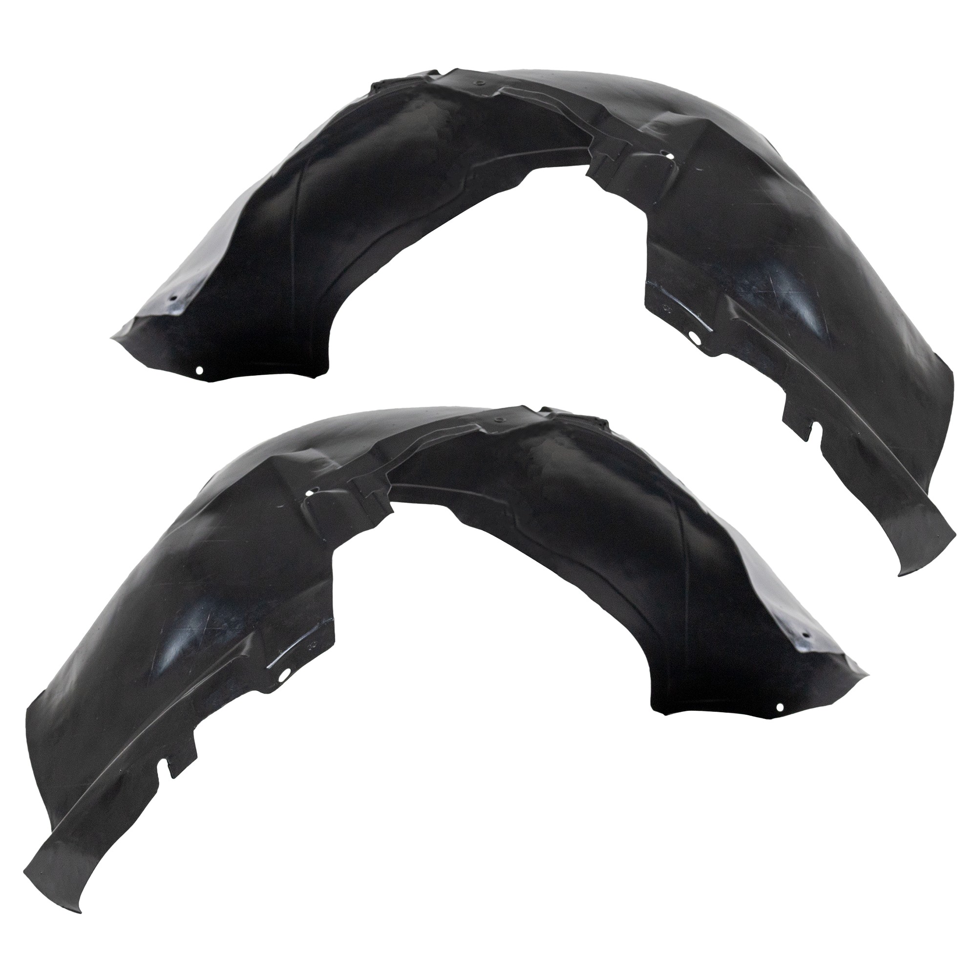 Front Fender Liner Pair/Set for Chevrolet Silverado/GMC Sierra 1500/1500 HD/2500 (1999-2007), Right (Passenger) and Left (Driver), Fits 2007 Classic, Suitable for 2003-2007 AWD (All-Wheel Drive)/4WD (Four-Wheel Drive) Models - Replacement