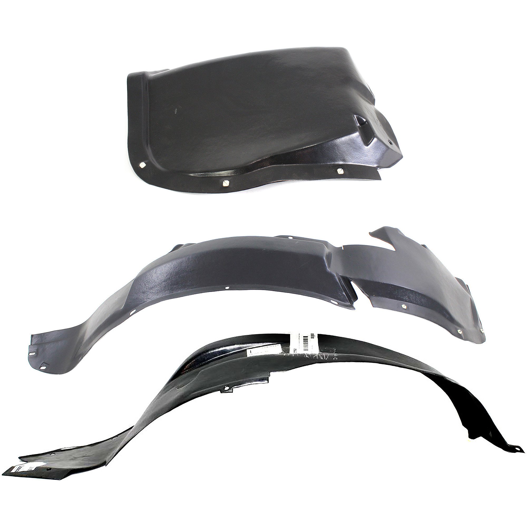 Front Fender Liner Pair/Set for Chrysler Sebring Convertible 1996-2000, Right (Passenger) and Left (Driver) Front Section, Replacement