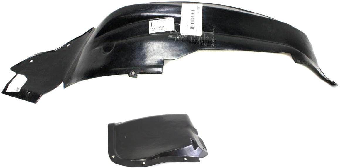 Front Fender Liner Set for Chrysler Sebring Convertible (1996-2000), Left (Driver) Side Front and Rear Section, Replacement