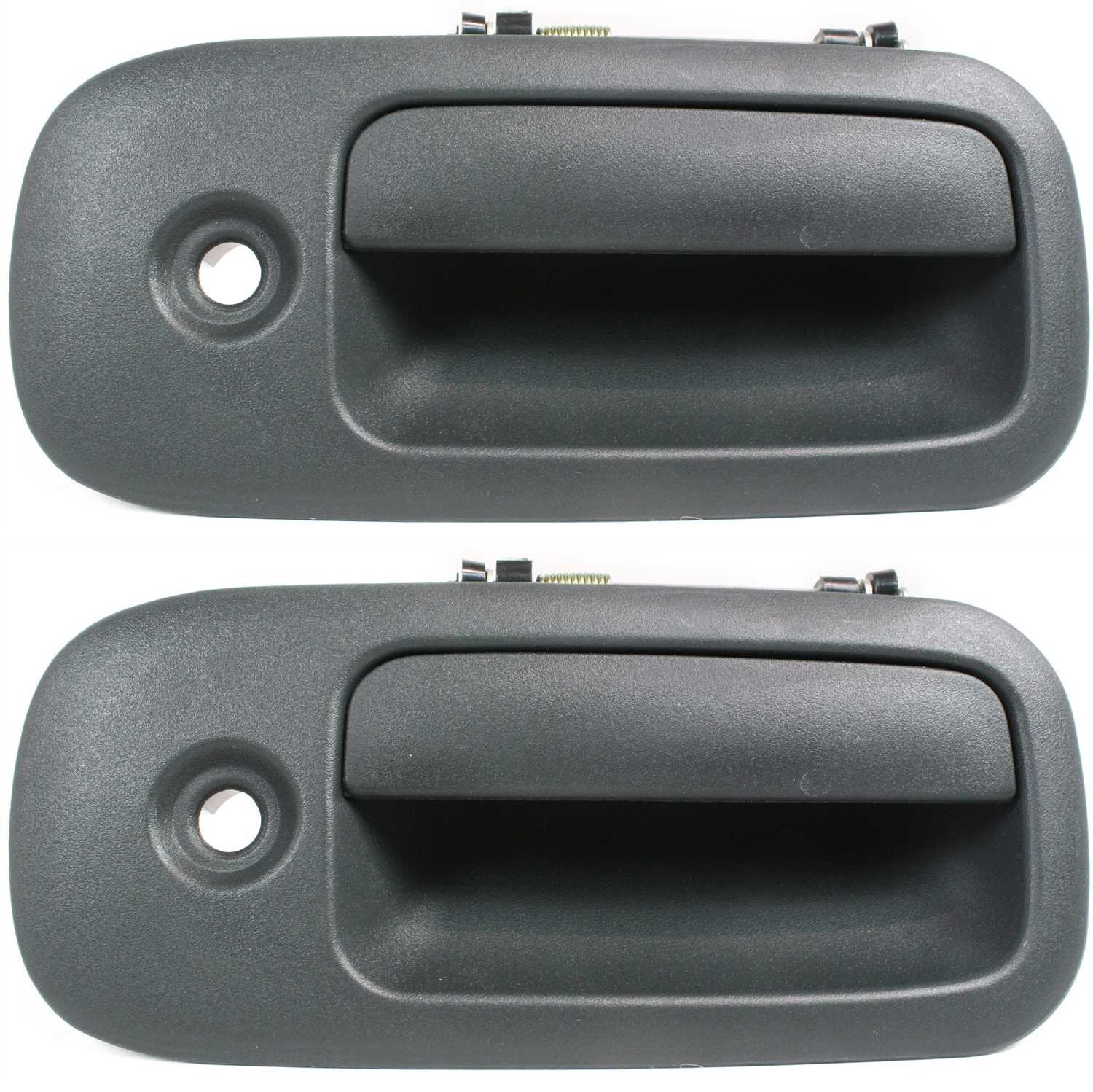 Rear Exterior Door Handle Set for Chevrolet Express/Savana Van 1996-2002, Right (Passenger) Side, Hinged Door, Textured Black Replacement