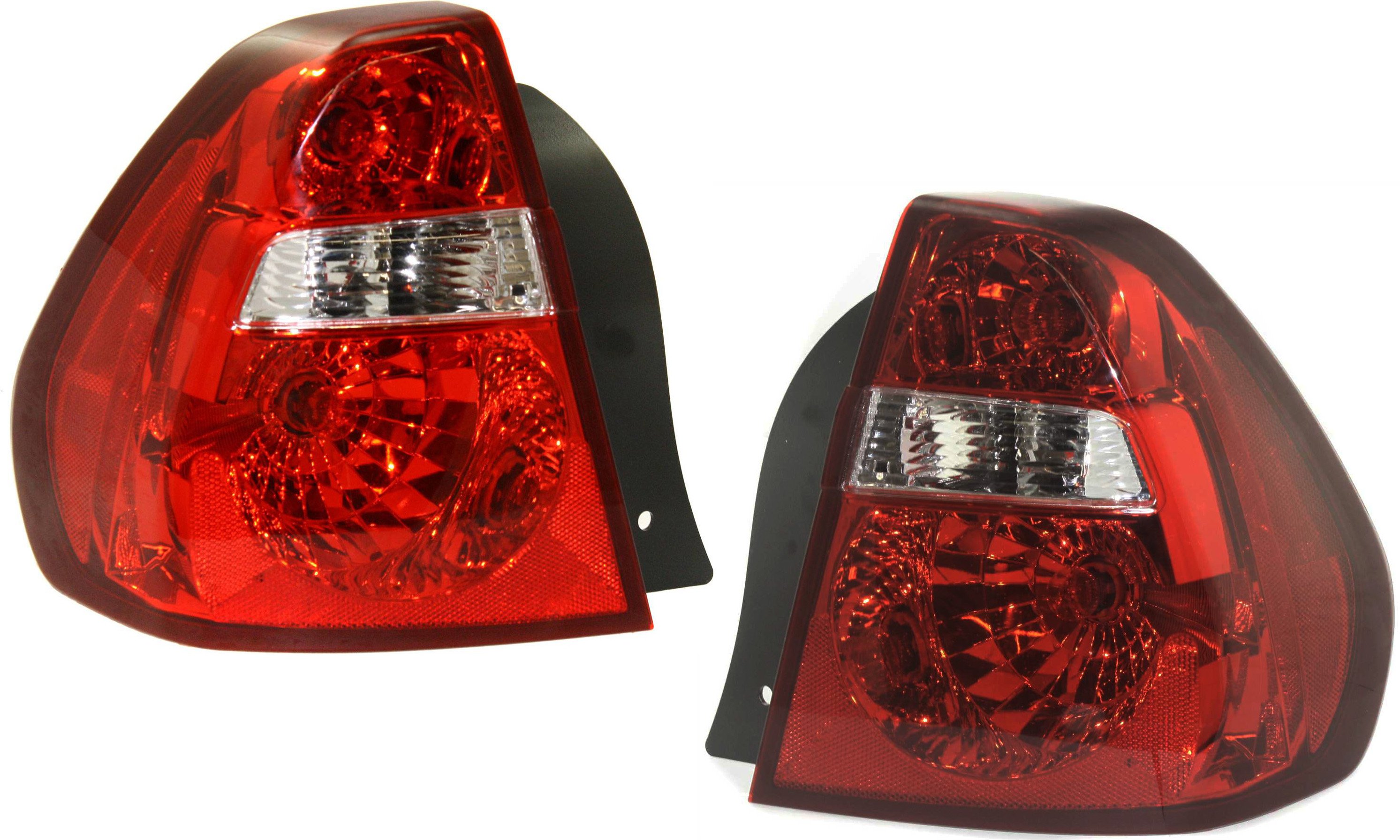 Tail Light Assembly Pair/Set for 2004-2008 Chevrolet Malibu, Right (Passenger) and Left (Driver), Excluding Maxx Model, Replacement