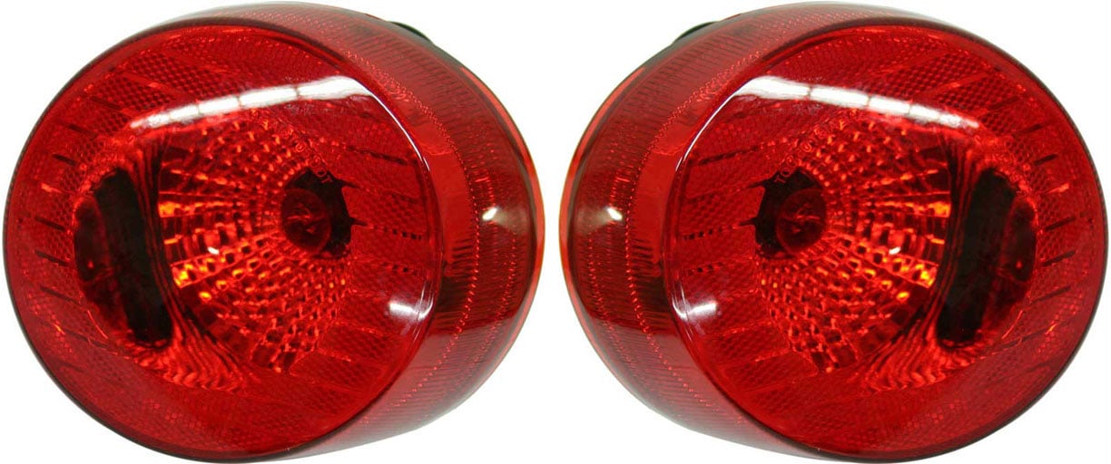 Tail Light Assembly for Chevrolet Cobalt 2005-2010 Coupe, Right (Passenger) and Left (Driver), Outer, On Bumper, Replacement Pair/Set