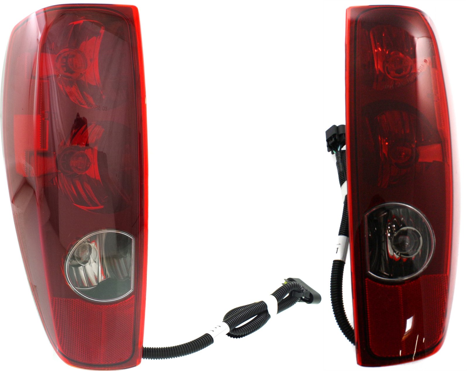 Tail Light Assembly Pair/Set for 2004-2012 Chevrolet Colorado/GMC Canyon, Right (Passenger) and Left (Driver) Side Replacement