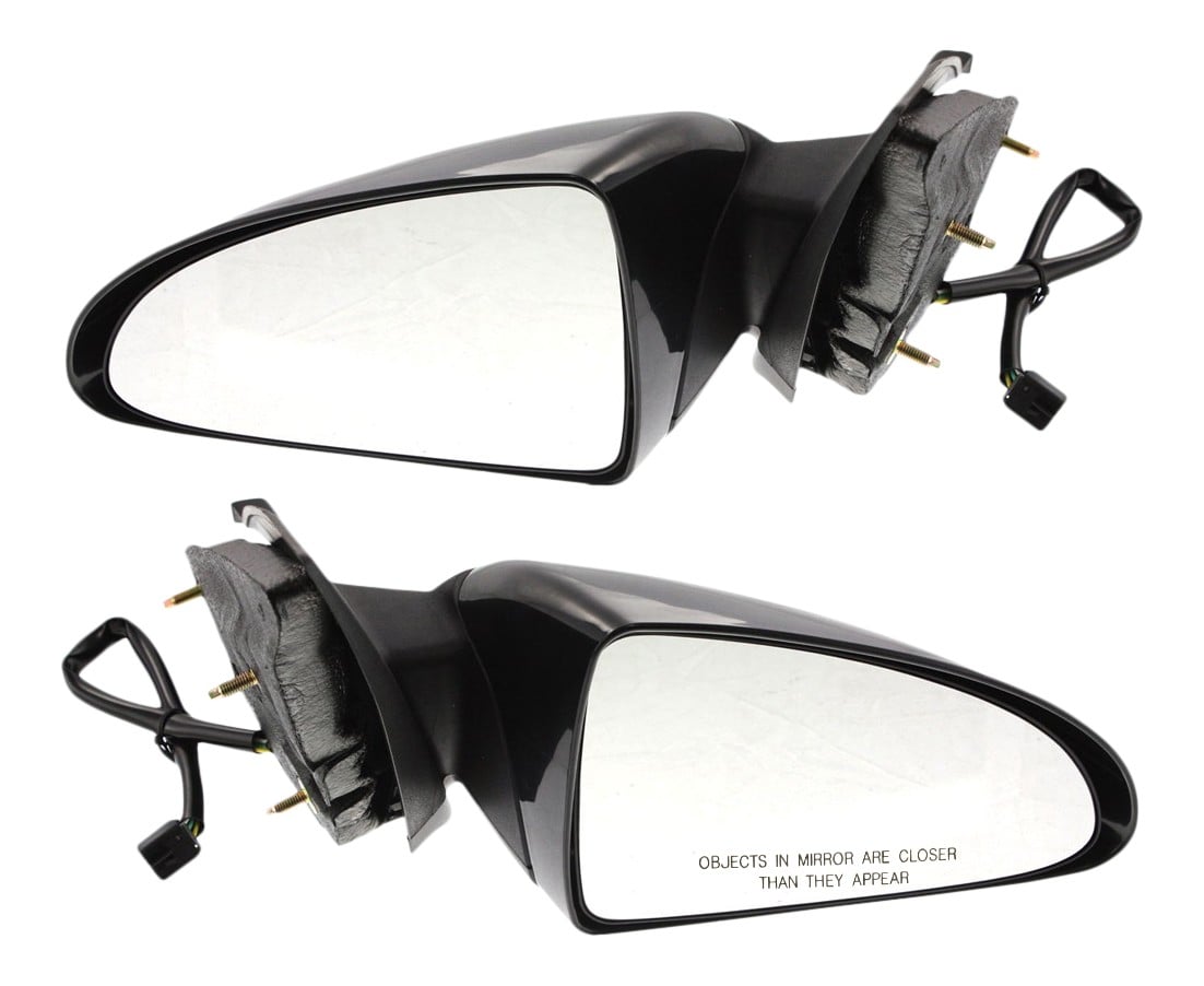 Power Mirror Pair/Set for 2004-2007 Chevrolet Malibu LT/SS Models, Right (Passenger) and Left (Driver), Manual Folding, Non-Heated, Paintable Replacement