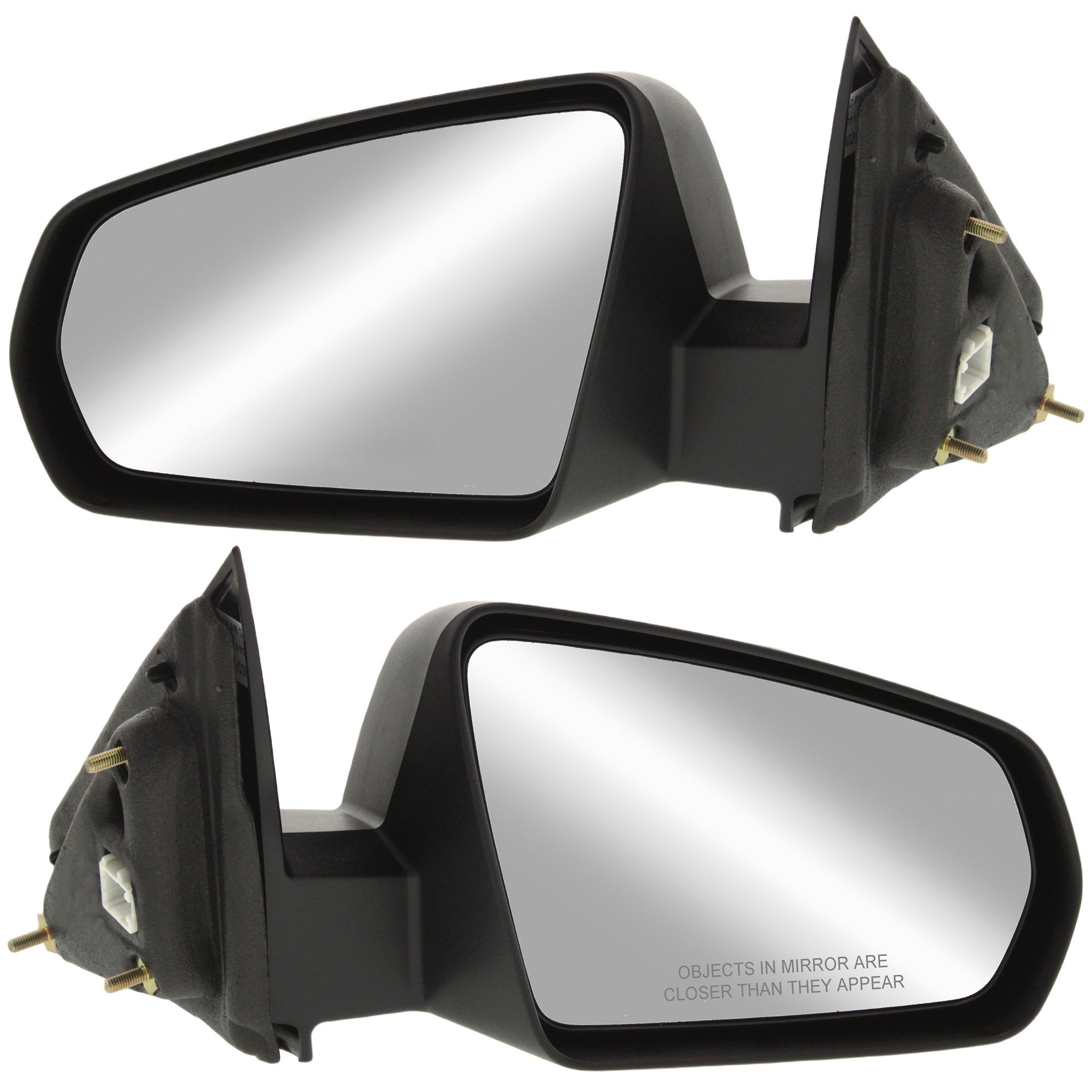 Mirror Pair/Set for 2008-2014 Avenger, Power, Non-Folding, Non-Heated, Paintable, Right (Passenger) and Left (Driver), Dodge Replacement