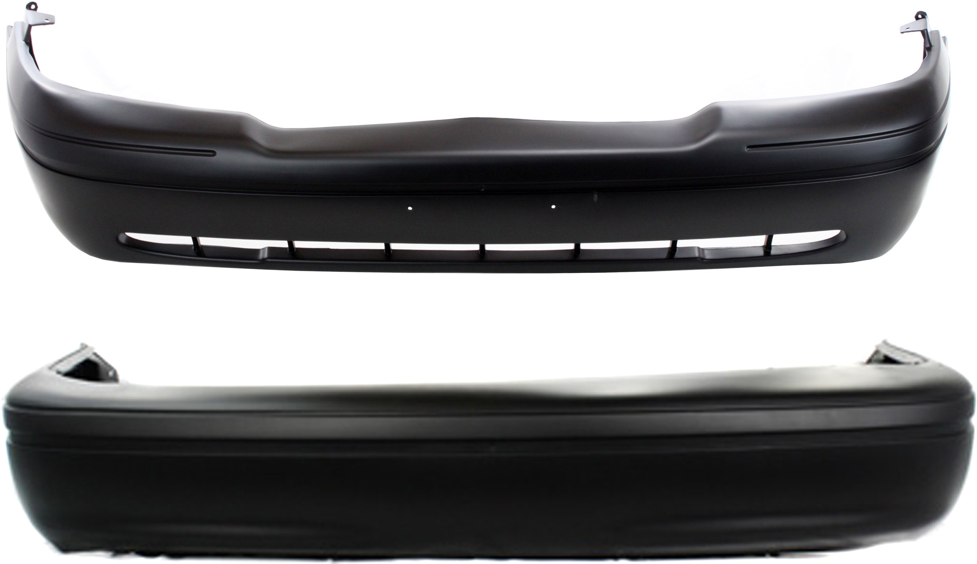 Front and Rear Bumper Cover Set for Ford Crown Victoria 1998-2005, Primed (Ready to Paint) Replacement