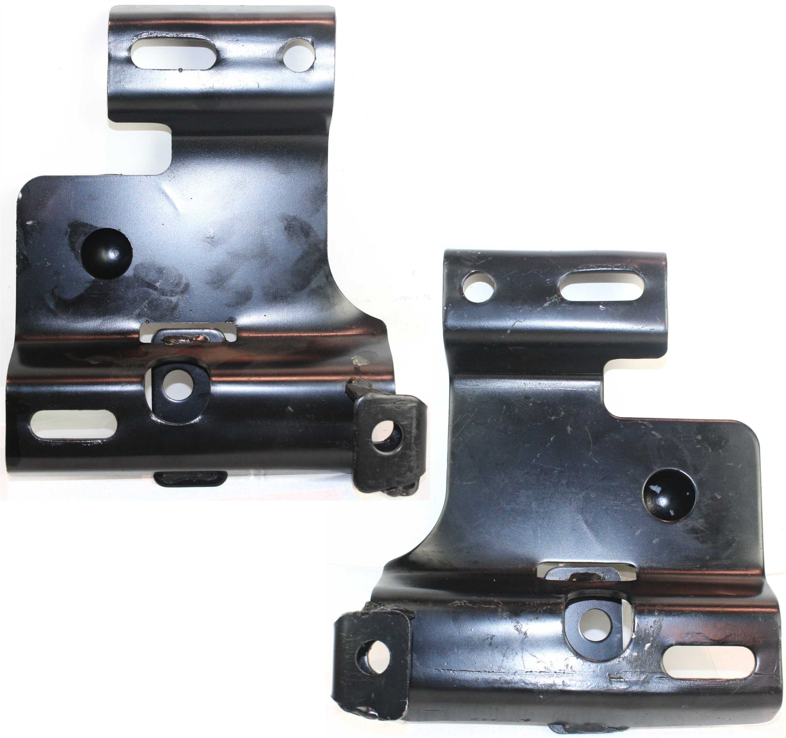 Front Bumper Bracket Pair/Set for Ford Ranger, 2001-2005, Right (Passenger) and Left (Driver) Bracket Reinforcement, Exc. STX Model, Replacement