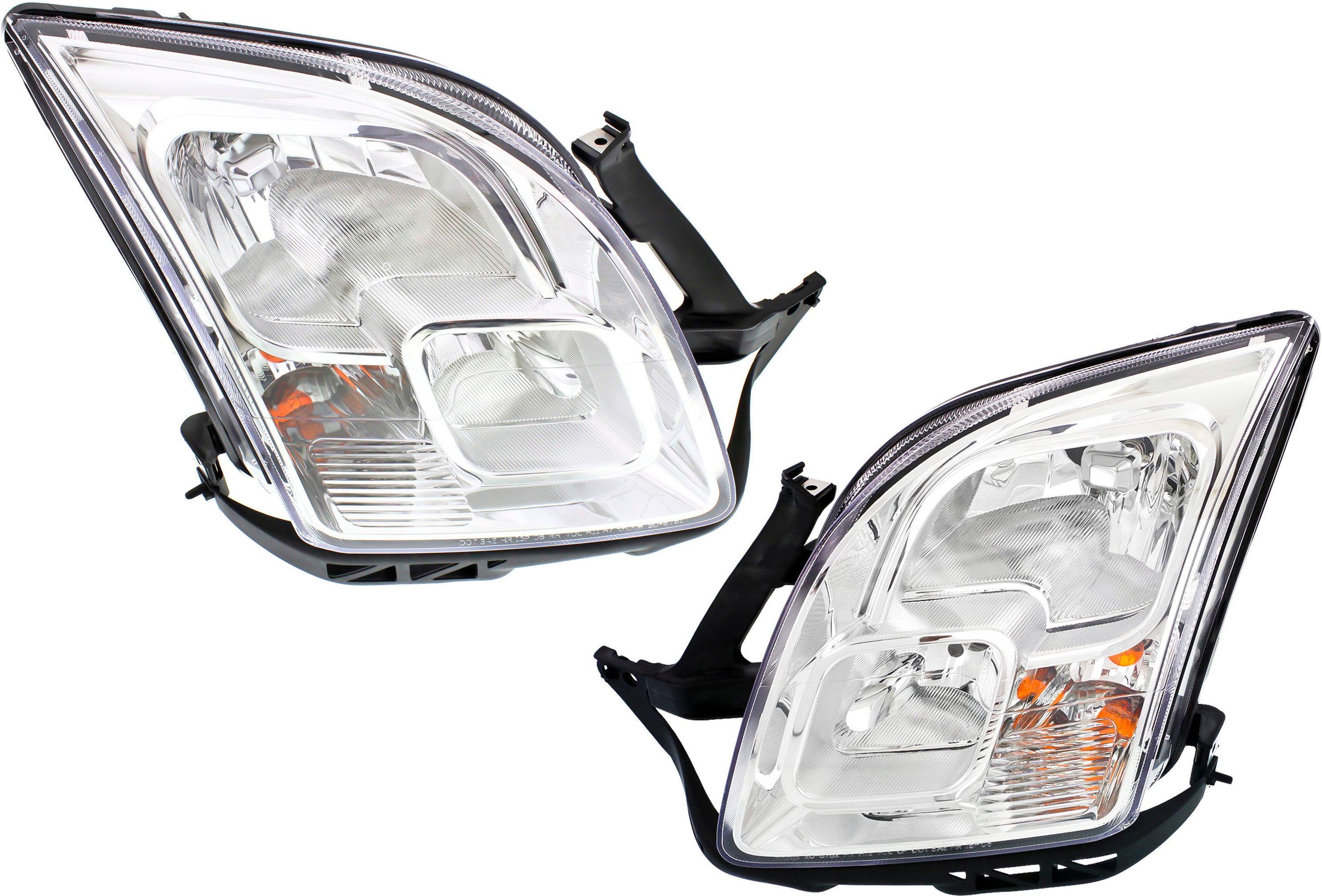 Headlight Assembly for 2006-2009 Ford Fusion, Halogen, Right (Passenger) and Left (Driver), Replacement Pair/Set