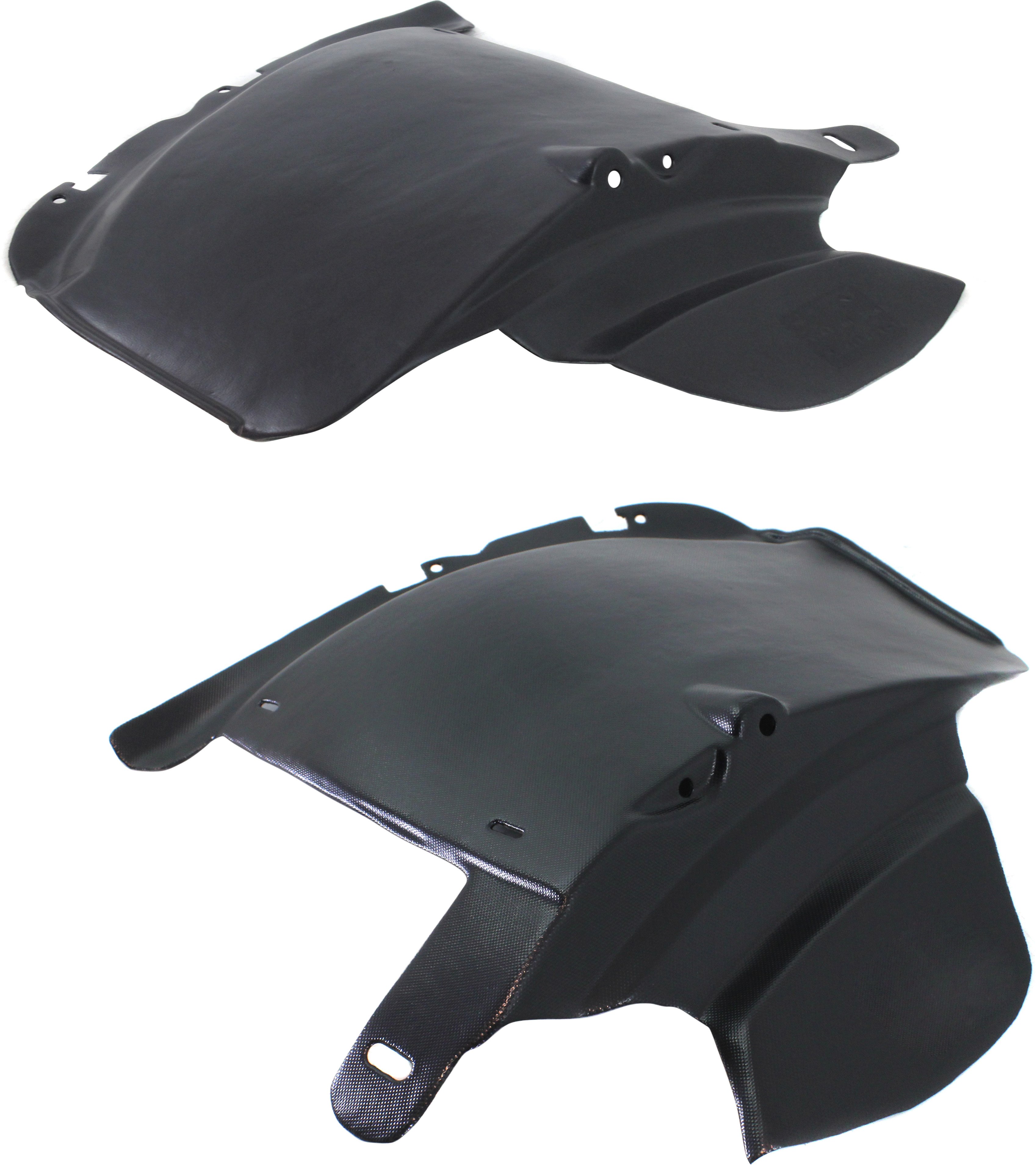 Front Fender Liner Pair/Set for 2002-2005 Ford Explorer/Mercury Mountaineer, Right (Passenger) and Left (Driver) Front Section, with Wheel Opening Moldings Replacement