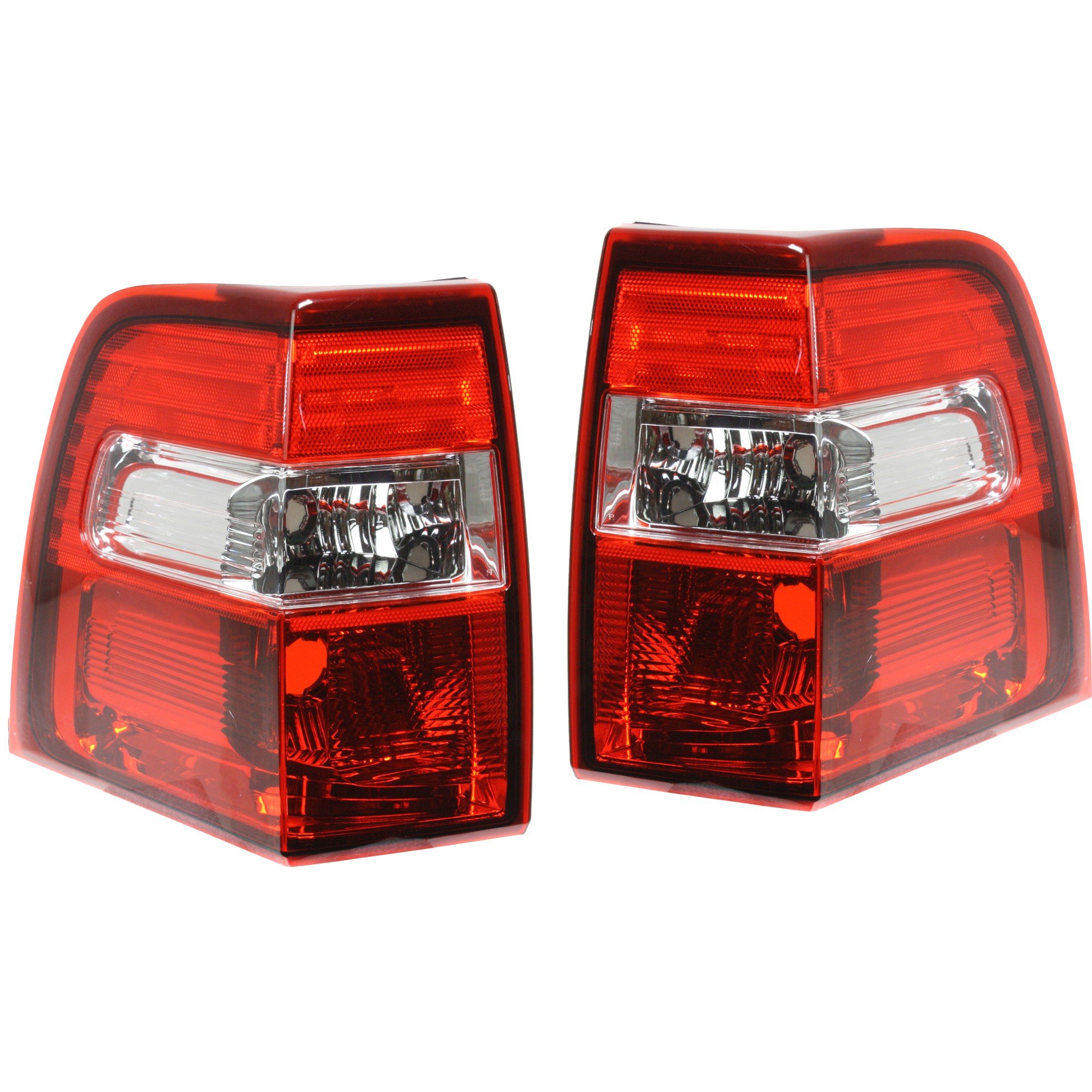 Tail Light Pair/Set for 2007-2017 Ford Expedition, Right (Passenger) and Left (Driver) Lens and Housing Replacement