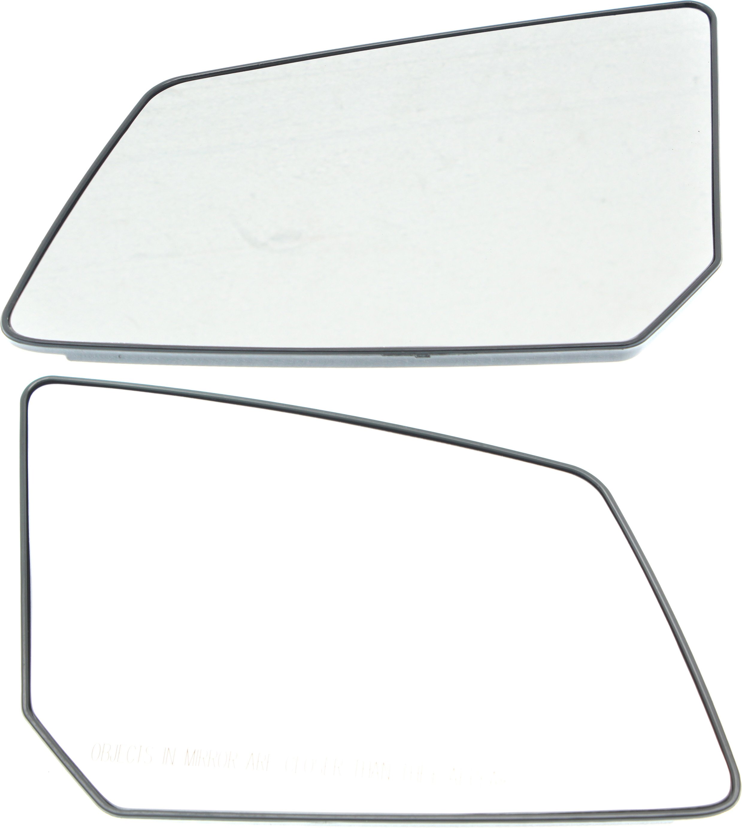Mirror Glass Pair/Set for Chevrolet Acadia (2009-2013) / Traverse (2009-2015), Right (Passenger) and Left (Driver), Non-Heated, with Backing Plate - Replacement