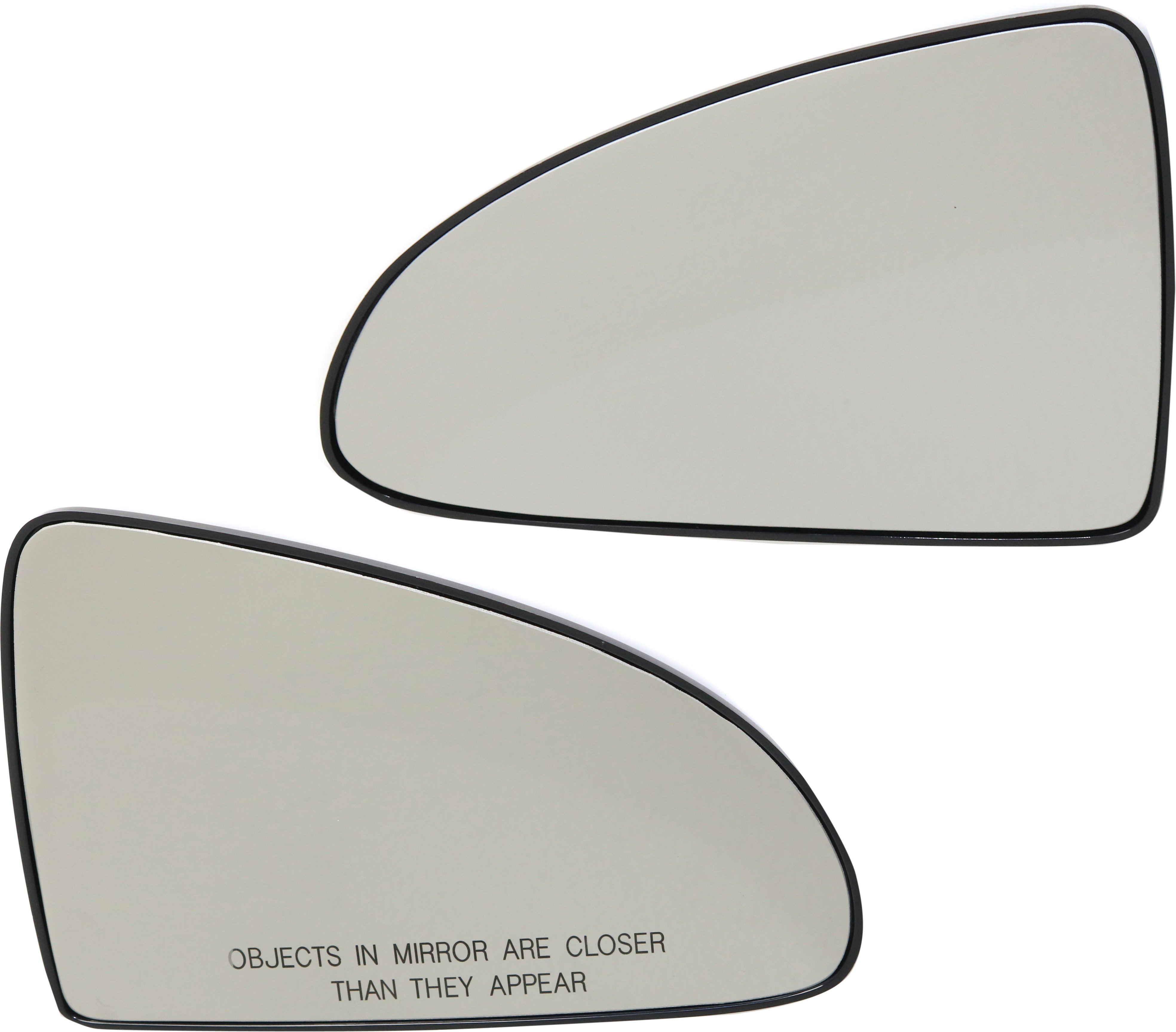 Mirror Glass Replacement Pair/Set for Chevrolet Malibu and G6 2004-2008, 2005-2010 Right (Passenger) and Left (Driver), Non-Heated, Base/LS Models, SS Models, Includes 2008 Classic, with Backing Plate