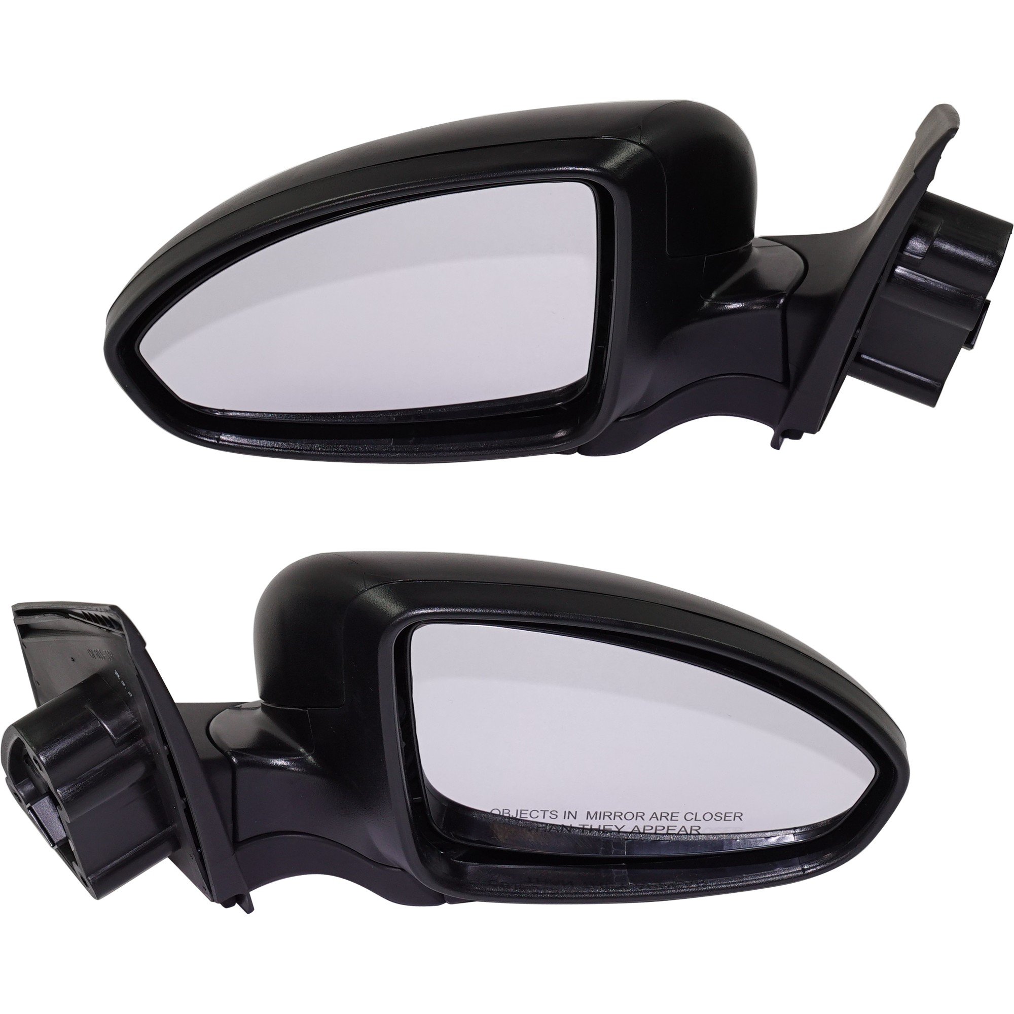 Power Mirror Pair/Set for Chevrolet Cruze 2011-2015/Cruze Limited 2016, Right (Passenger) and Left (Driver), Manual Folding, Non-Heated, Paintable, Without Auto Dimming or Memory, Blind Spot Detection, Signal Light, Replacement