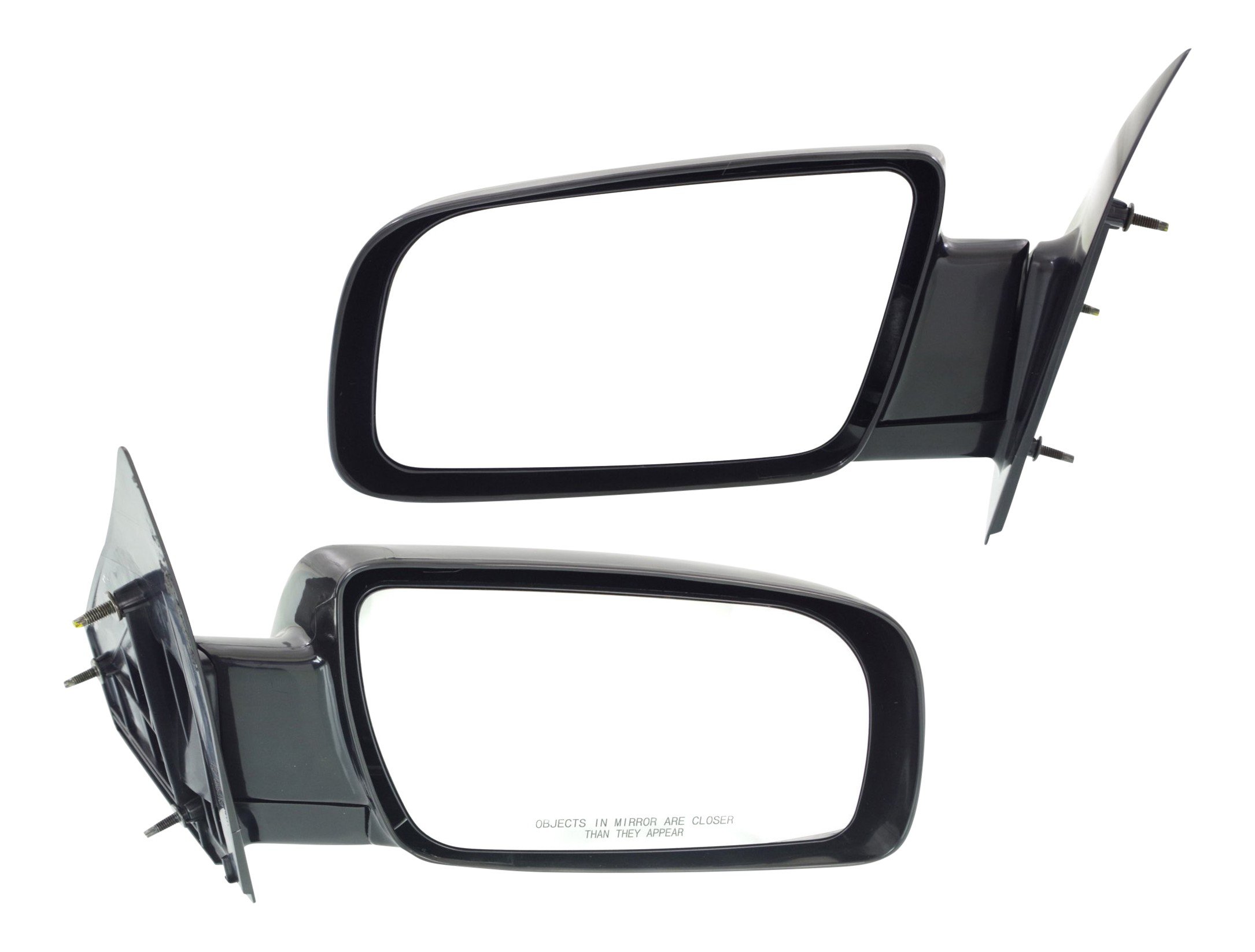 Manual Adjust and Folding Mirrors for Chevrolet Astro 1988-2005, Right (Passenger) and Left (Driver), Non-Heated, Paintable, Below Eyeline Replacement Pair/Set