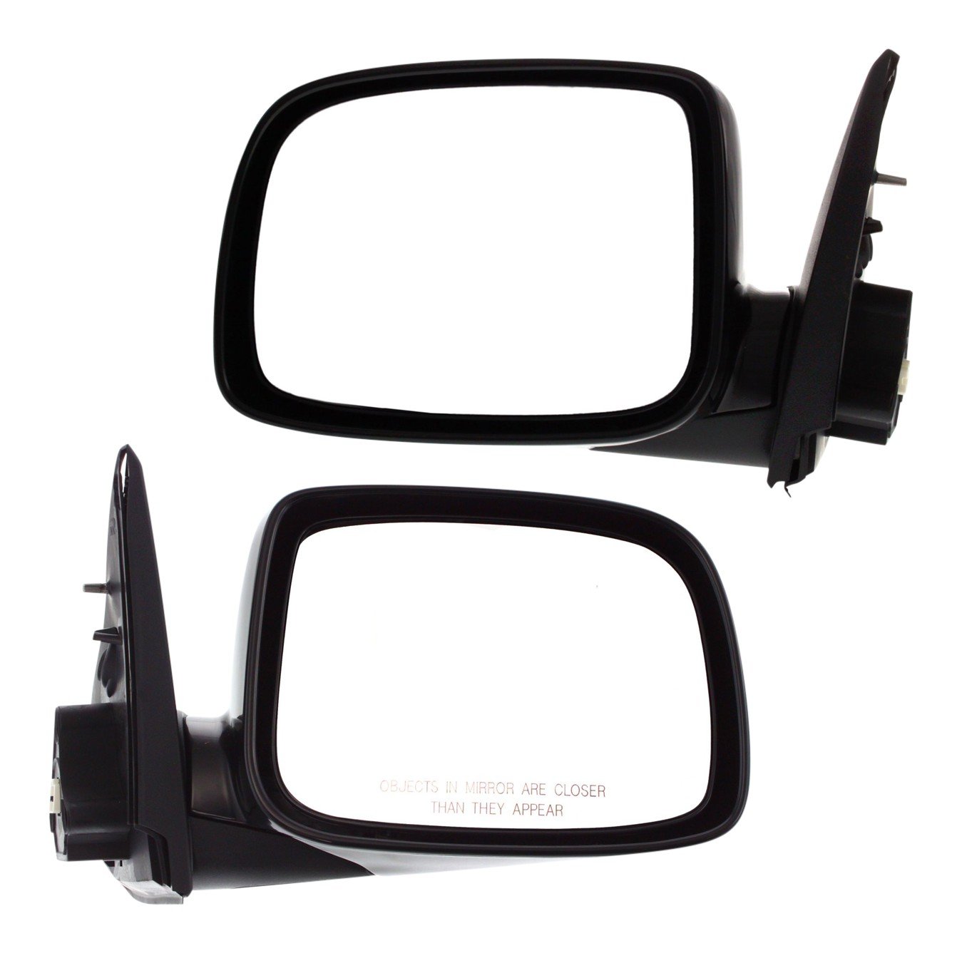 Mirror Pair/Set for Chevrolet Colorado/Canyon 2004-2012, Right (Passenger) and Left (Driver), Power, Manual Folding, Heated, Paintable, without Auto Dimming, Blind Spot Detection, Memory, and Signal Light Replacement