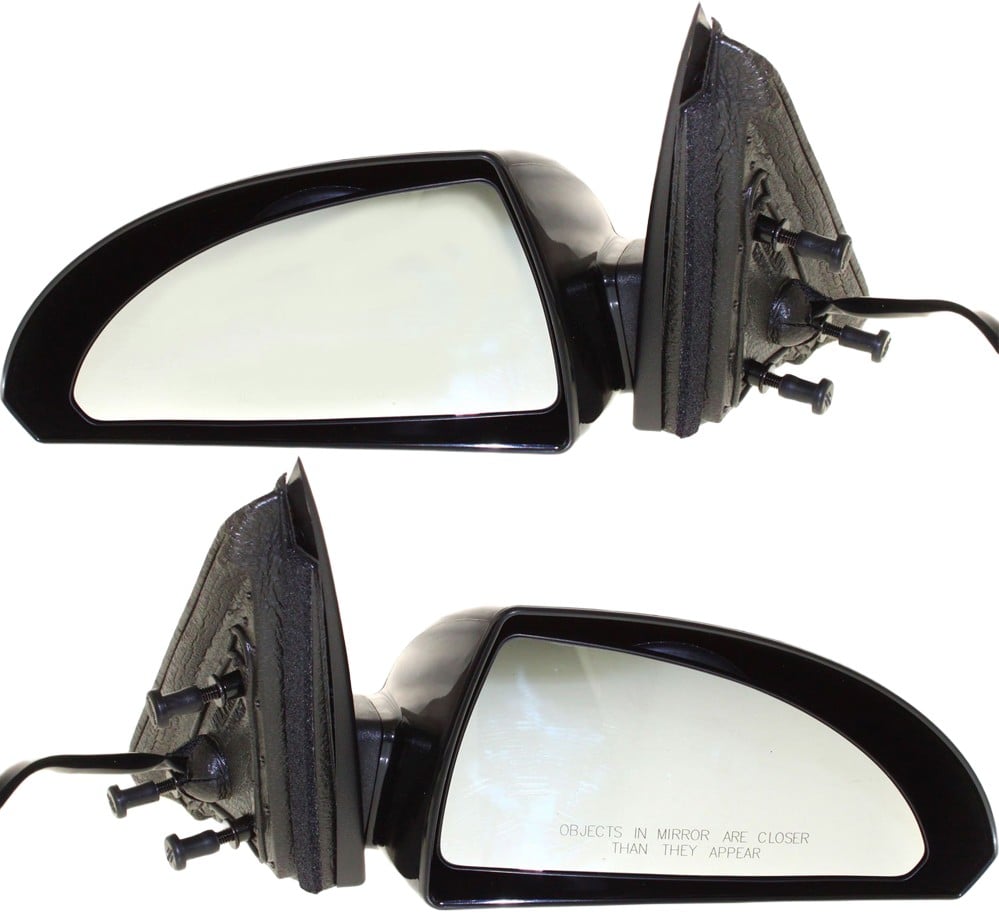 Mirror Pair/Set for Chevrolet Impala 2006-2013/Impala Limited 2014-2016, Right (Passenger) and Left (Driver), Power Adjustable, Non-Folding, Non-Heated, Paintable with Textured Base, Replacement