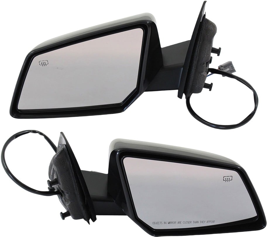 Pair/Set - Power Heated Paintable Manual Folding Mirrors for Saturn Outlook 2008-2010, Right (Passenger) and Left (Driver), with Signal Light, Replacement Set