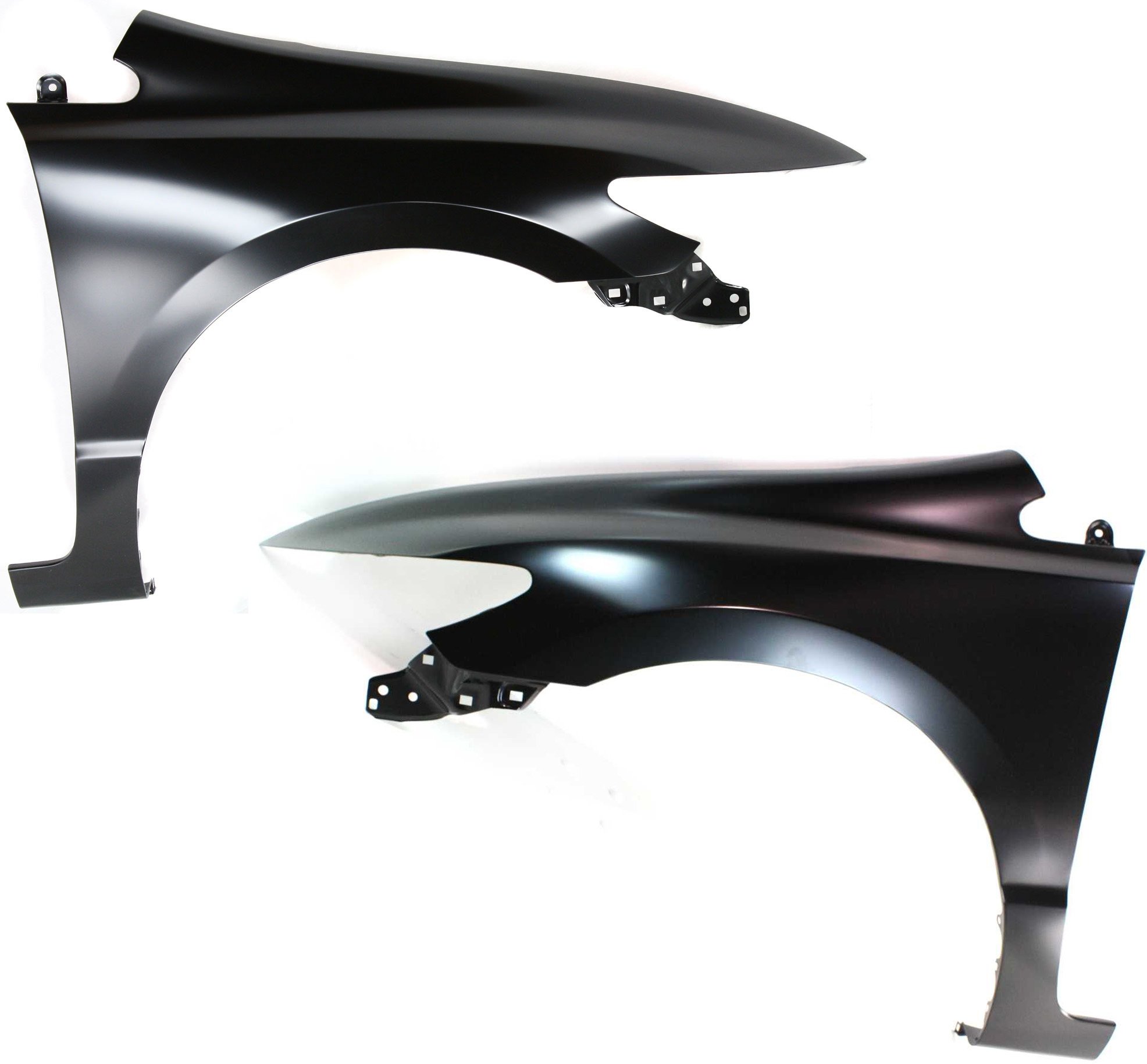 Front Fender Pair/Set for Honda Civic 2006-2011 Coupe, Right (Passenger) and Left (Driver), Primed (Ready to Paint), Replacement