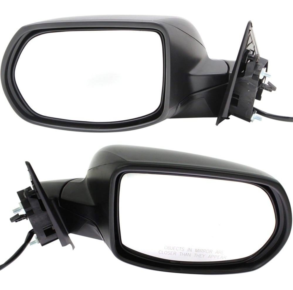 Replacement Mirror Pair/Set for 2016 Honda HR-V LX Models, Right (Passenger) and Left (Driver), Power, Manual Folding, Non-Heated, Without Signal Light, Paintable